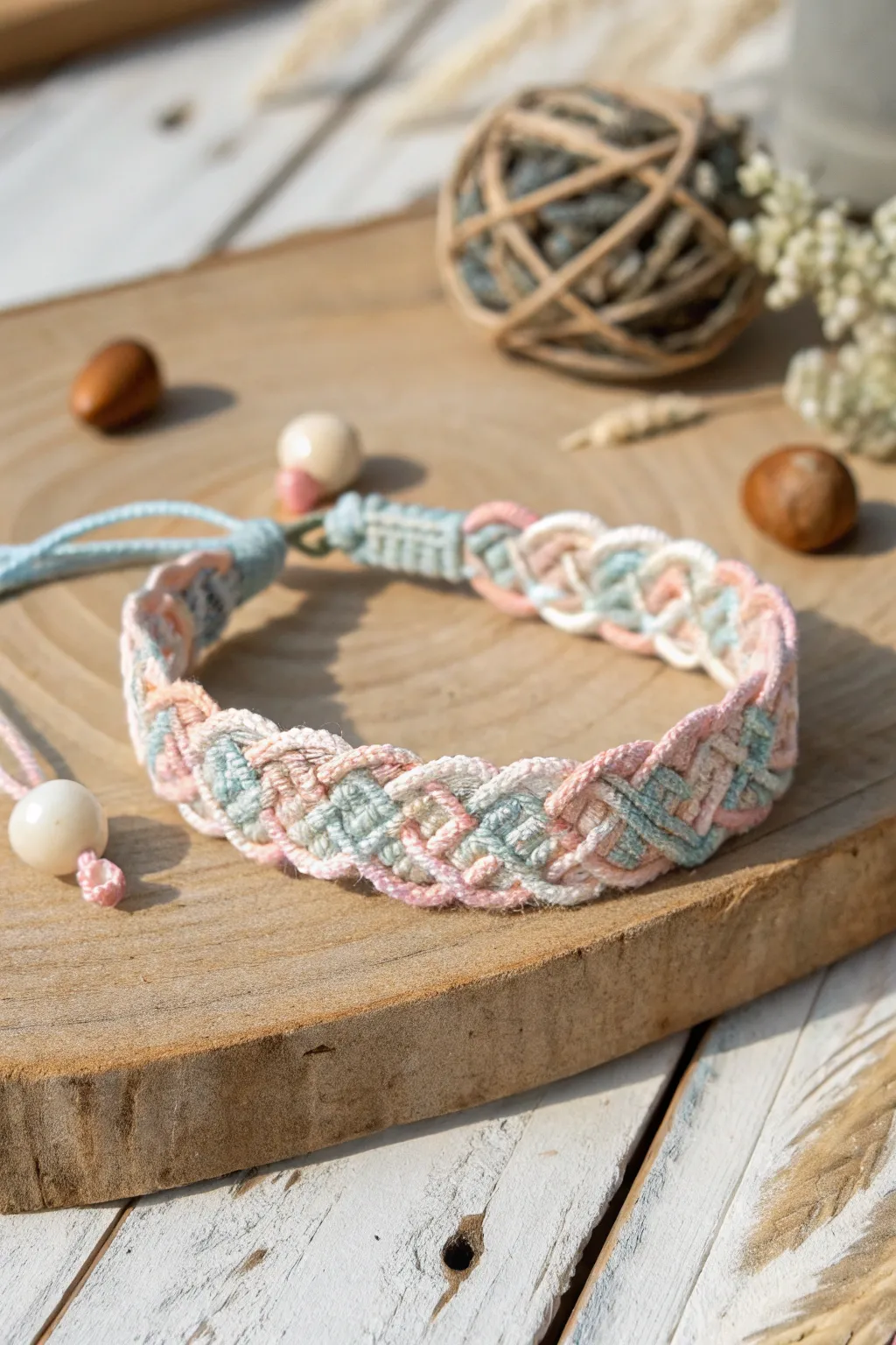 Embrace the beauty of simplicity with a handcrafted macrame friendship bracelet - a perfect blend of style and sentiment.