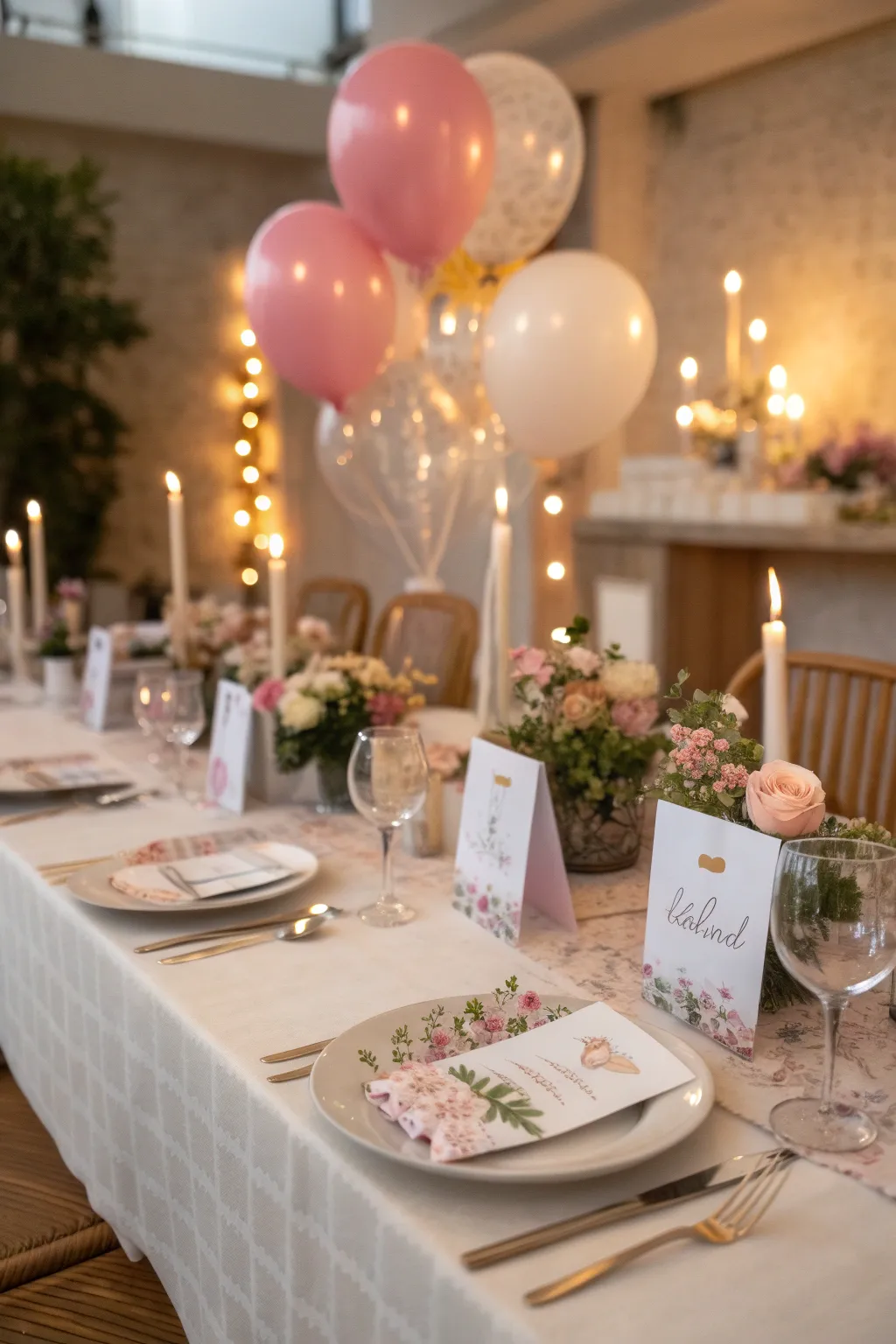 Personalized name cards that make guests feel special.
