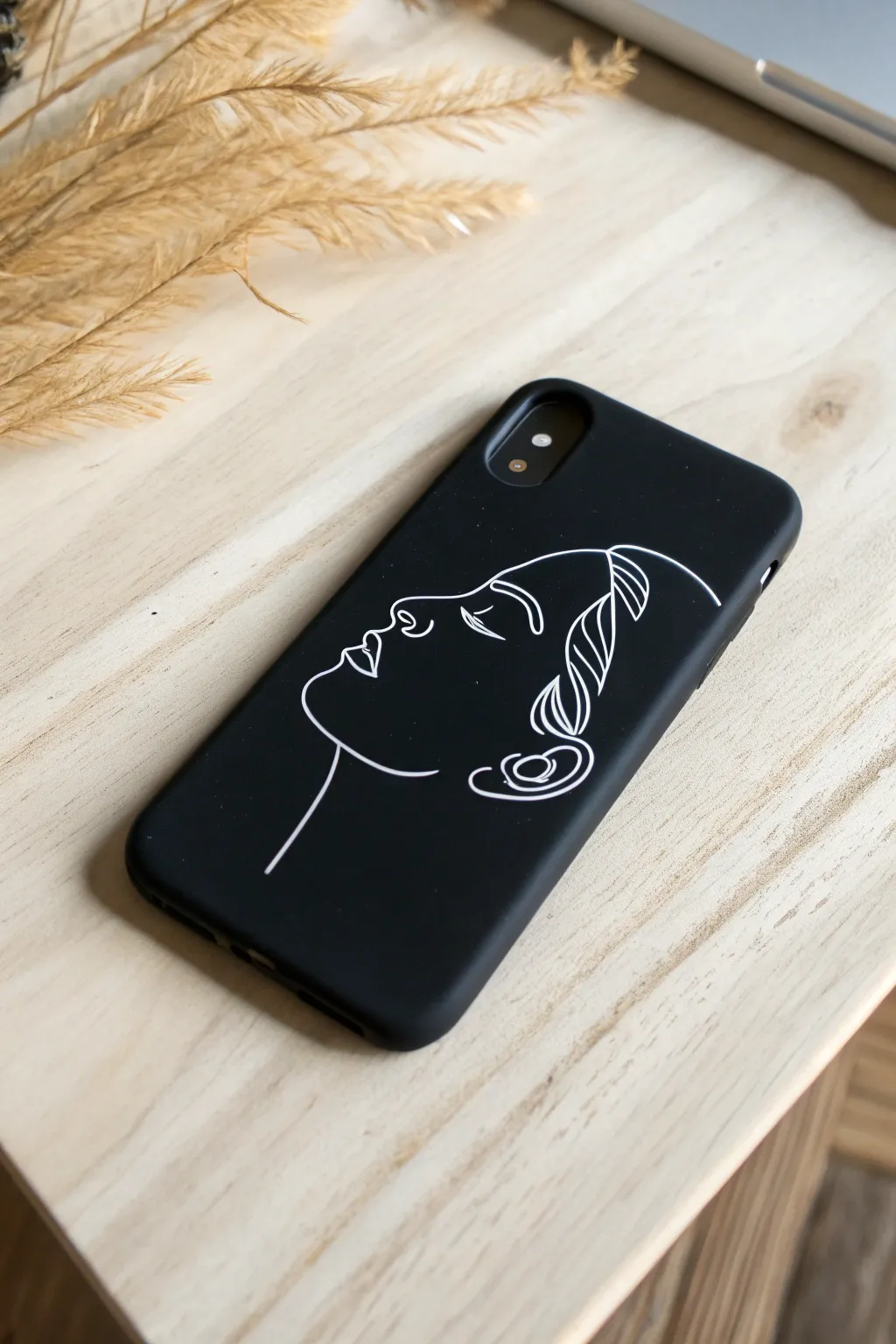 Embrace simplicity with this minimalist abstract face design – where less truly is more.