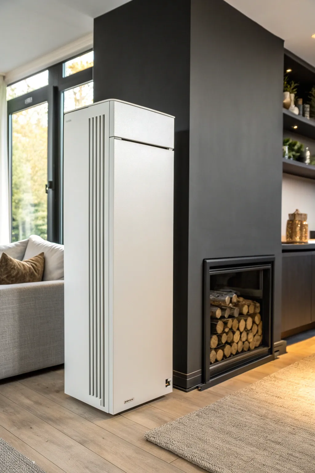 Transform your space with a minimalist boiler cover that blends style and function effortlessly.