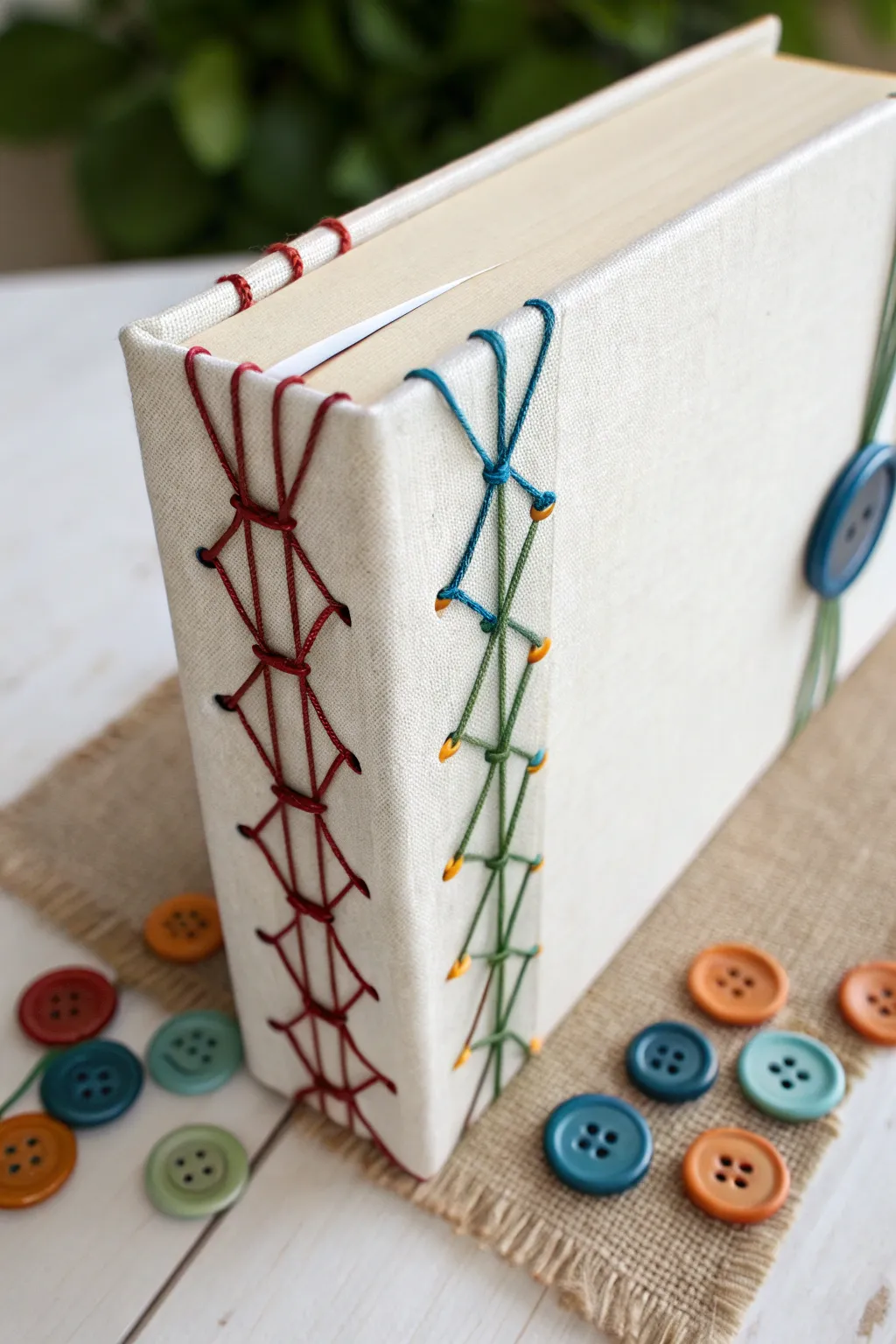 Add a pop of color and creativity to your library with button binding brilliance!