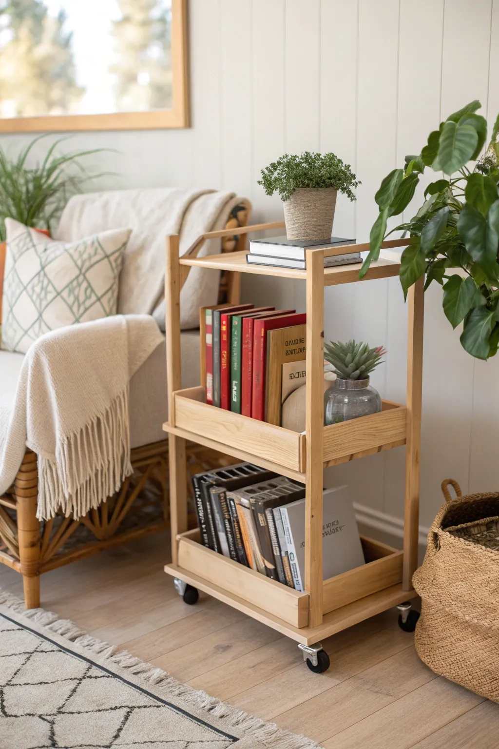 Transform your space into a cozy reading oasis with a touch of Scandinavian-Boho charm.