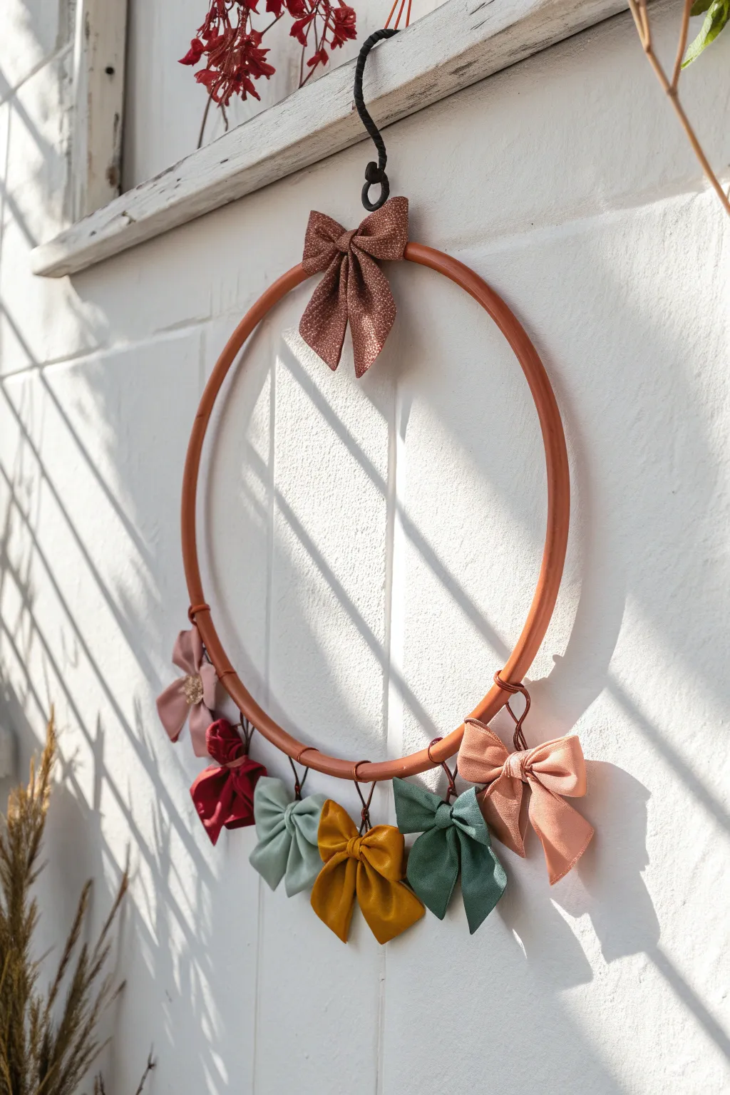 Elevate your space with a chic and functional bow organizer that doubles as stunning wall decor.