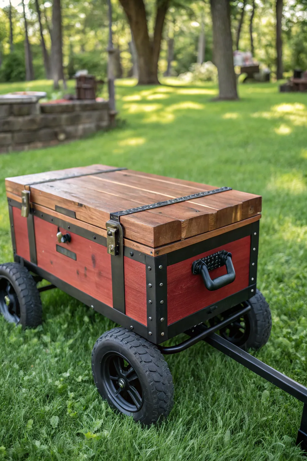 Transform your yard cart into a stylish portable brooder with a touch of craftsmanship.