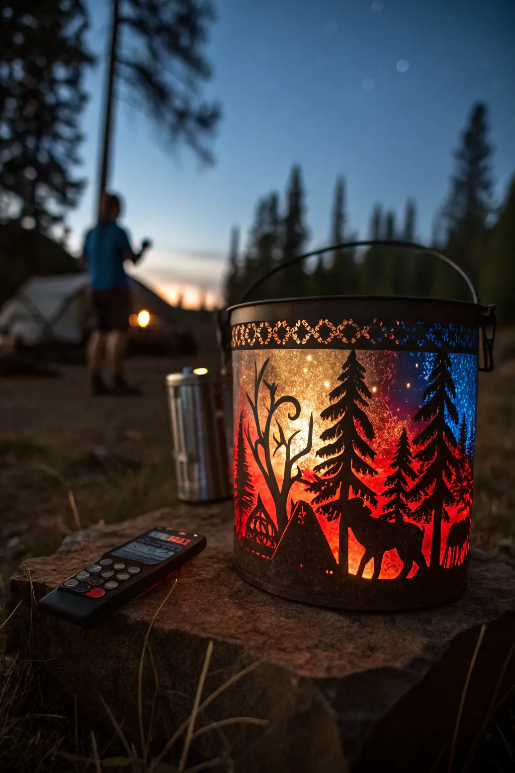Illuminate your campsite with bold colors and handcrafted elegance – all controlled from your seat.