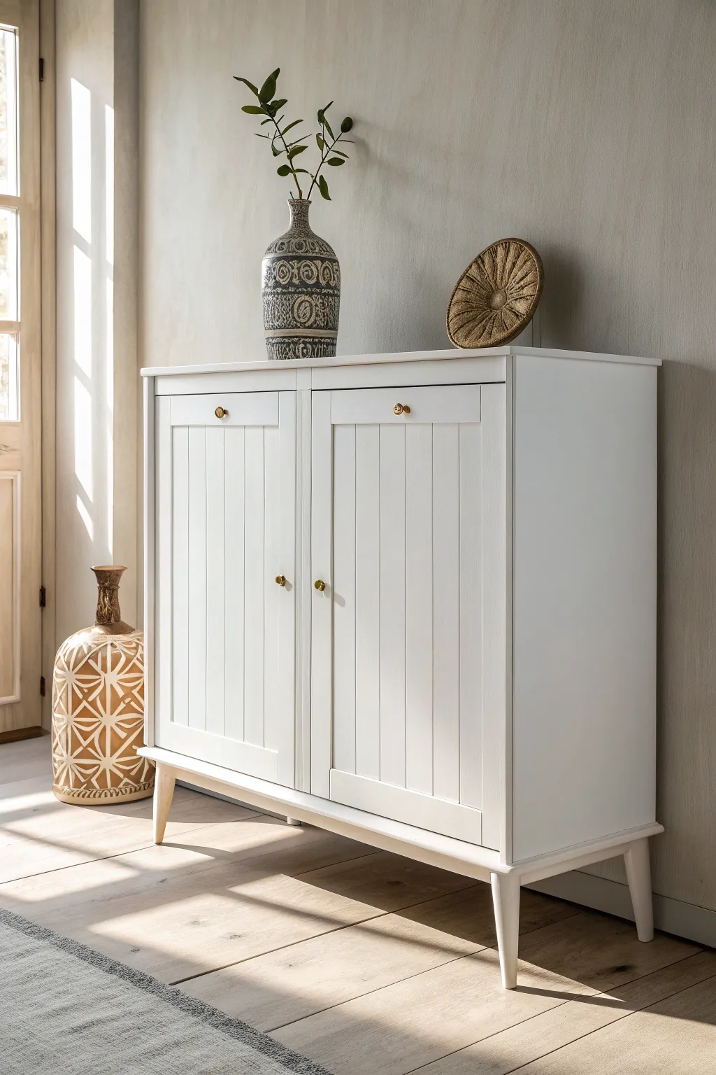 Embrace the timeless allure of classic white elegance, where simplicity meets striking beauty.