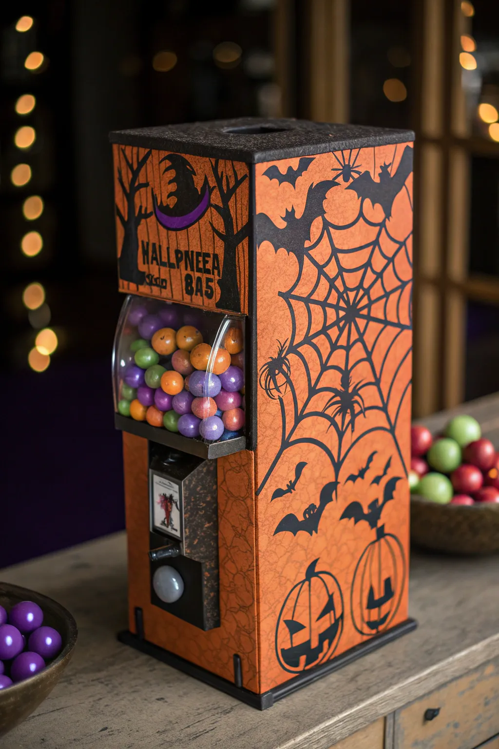Unlock Halloween thrills with this handcrafted candy eye dispenser – where craftsmanship meets seasonal spookiness!