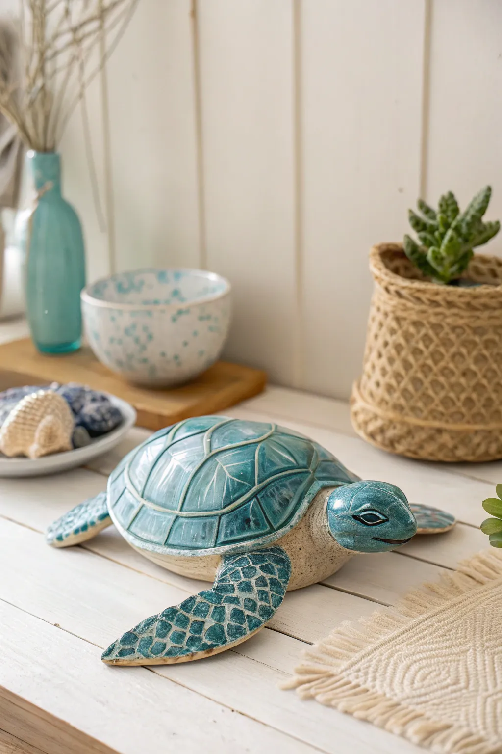 Dive into tranquility with this ocean-inspired ceramic masterpiece. Perfect for your minimalist haven.
