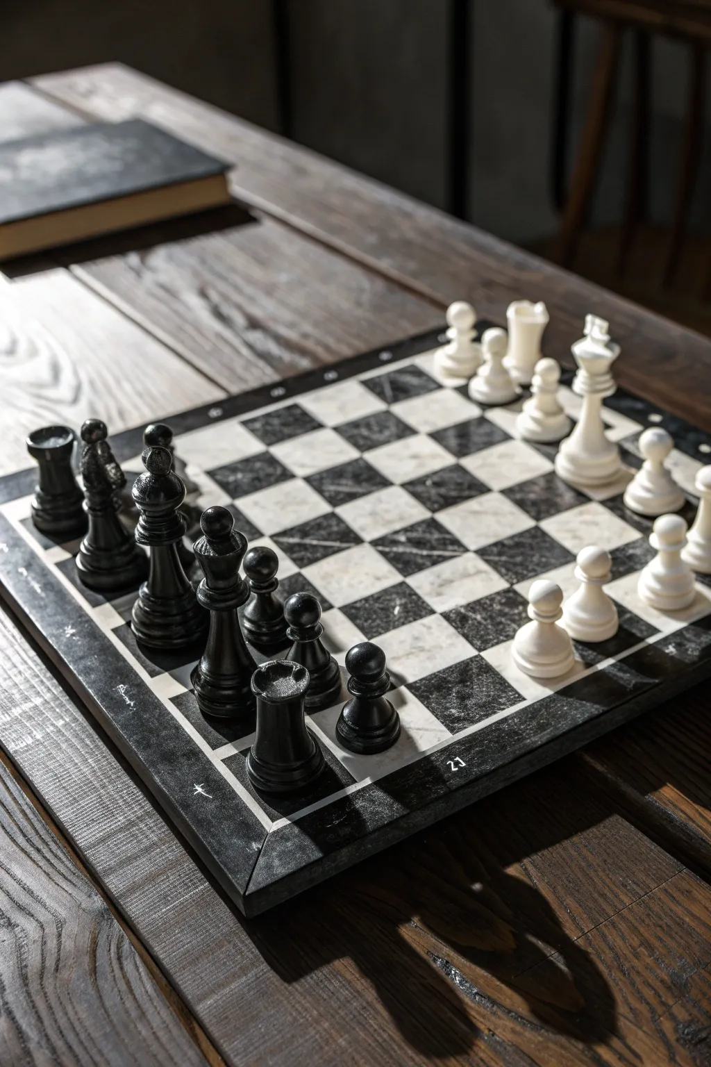 Embrace the art of strategy with minimalist elegance.
