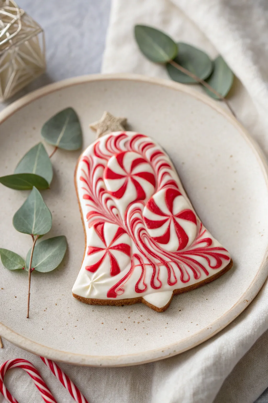 Delight in the festive charm of Peppermint Twist Bells, where simplicity meets holiday cheer!