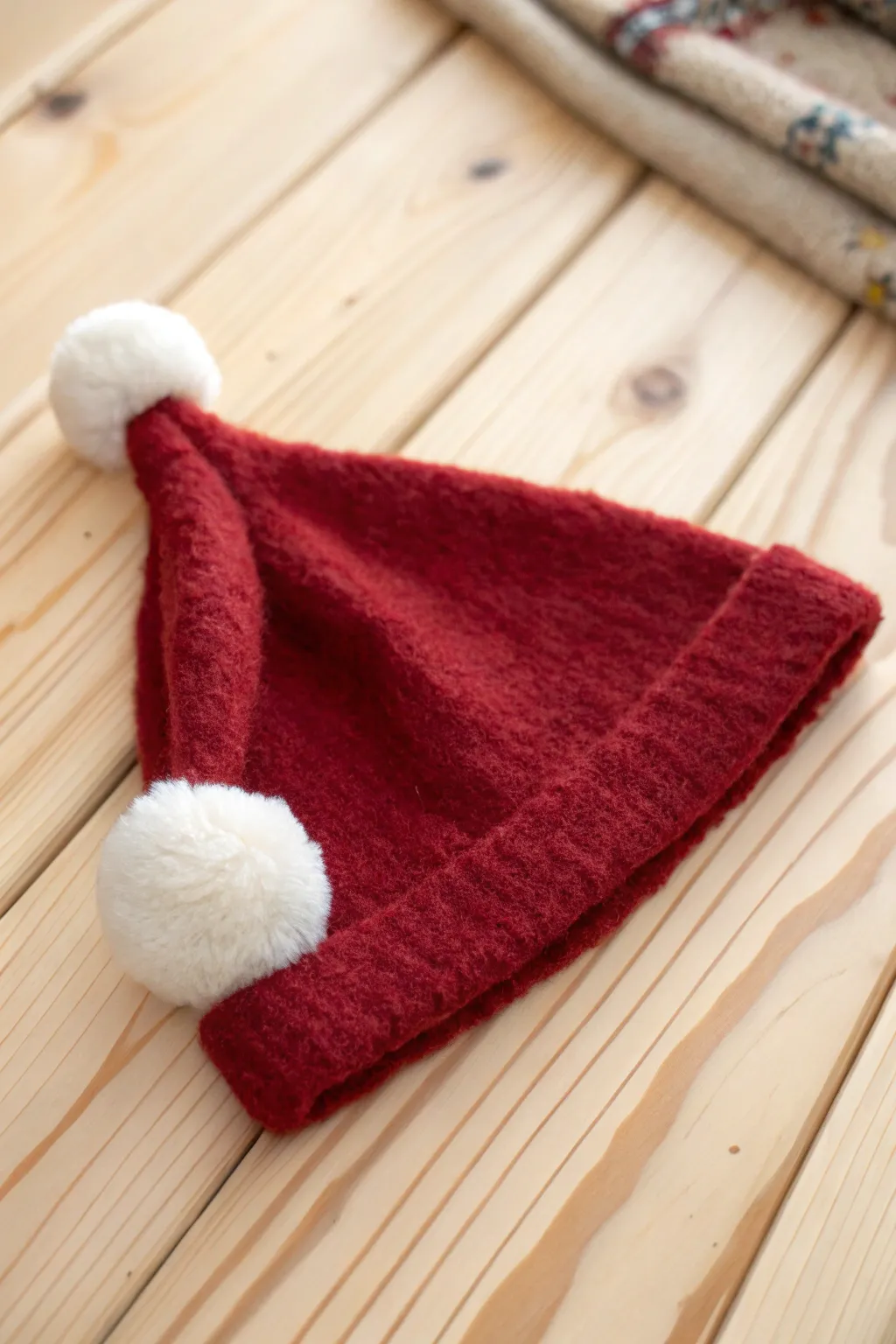 Embrace the holiday spirit with a touch of minimalist elegance: DIY your own Santa hat!