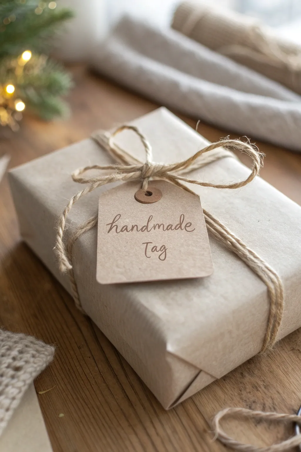 Add a personal touch to your gifts with handcrafted tags; it's the little details that make Christmas special.