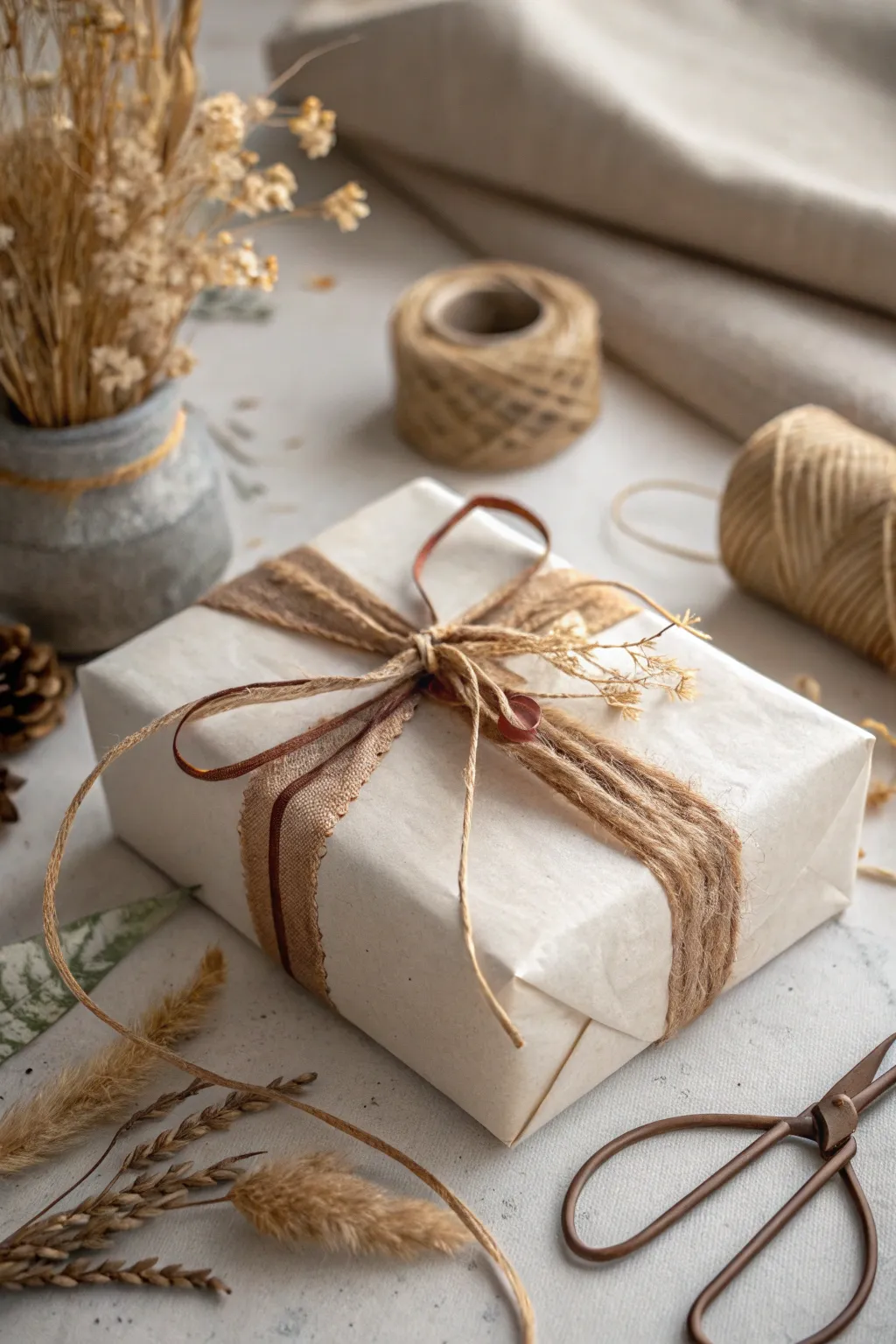 Elevate your gift wrapping this Christmas with the perfect blend of elegance and rustic charm.