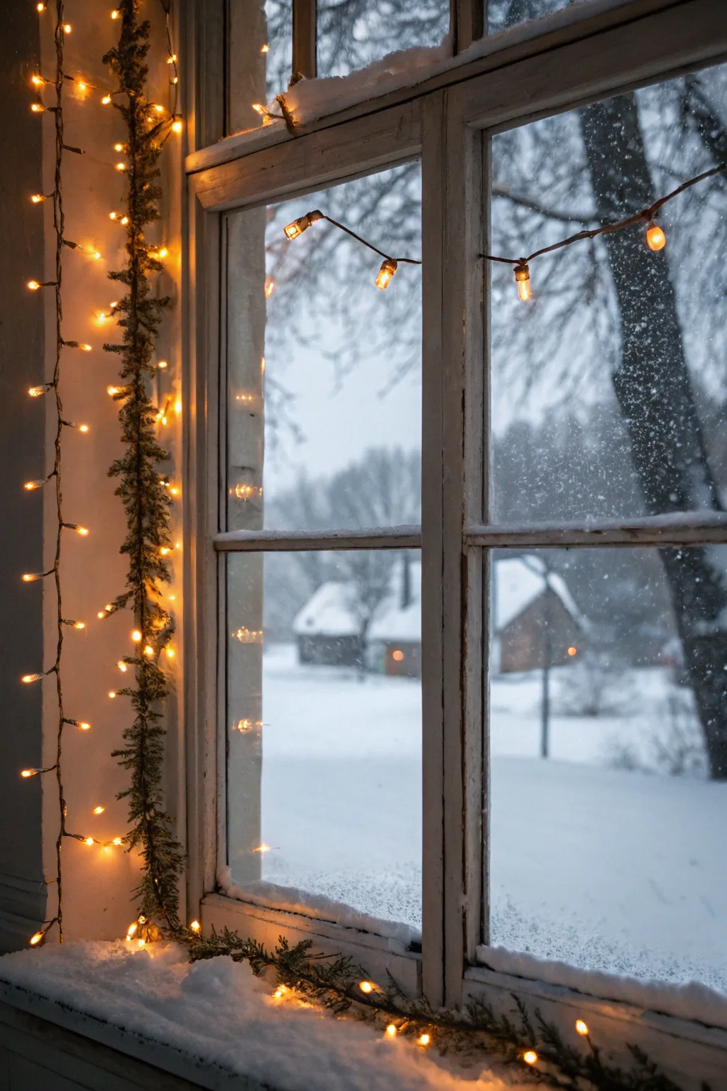 Window lights offer a magical view both indoors and out.