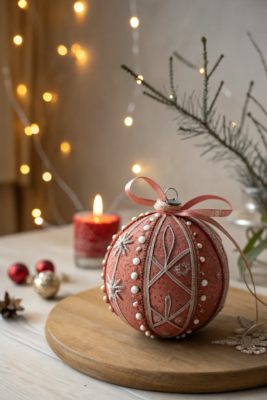 Craft your holiday magic with handmade ornaments that blend Scandinavian simplicity with boho charm.