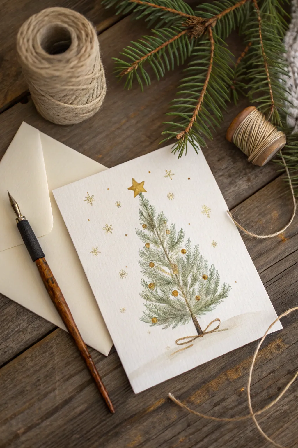 Send a piece of art this holiday season with handcrafted watercolor cards.