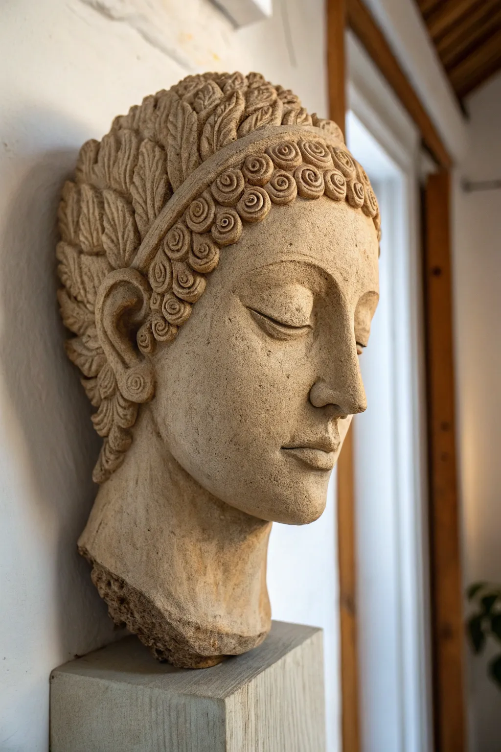 Discover the artistry in every expression – a clay sculpture that speaks volumes through simplicity and craftsmanship.