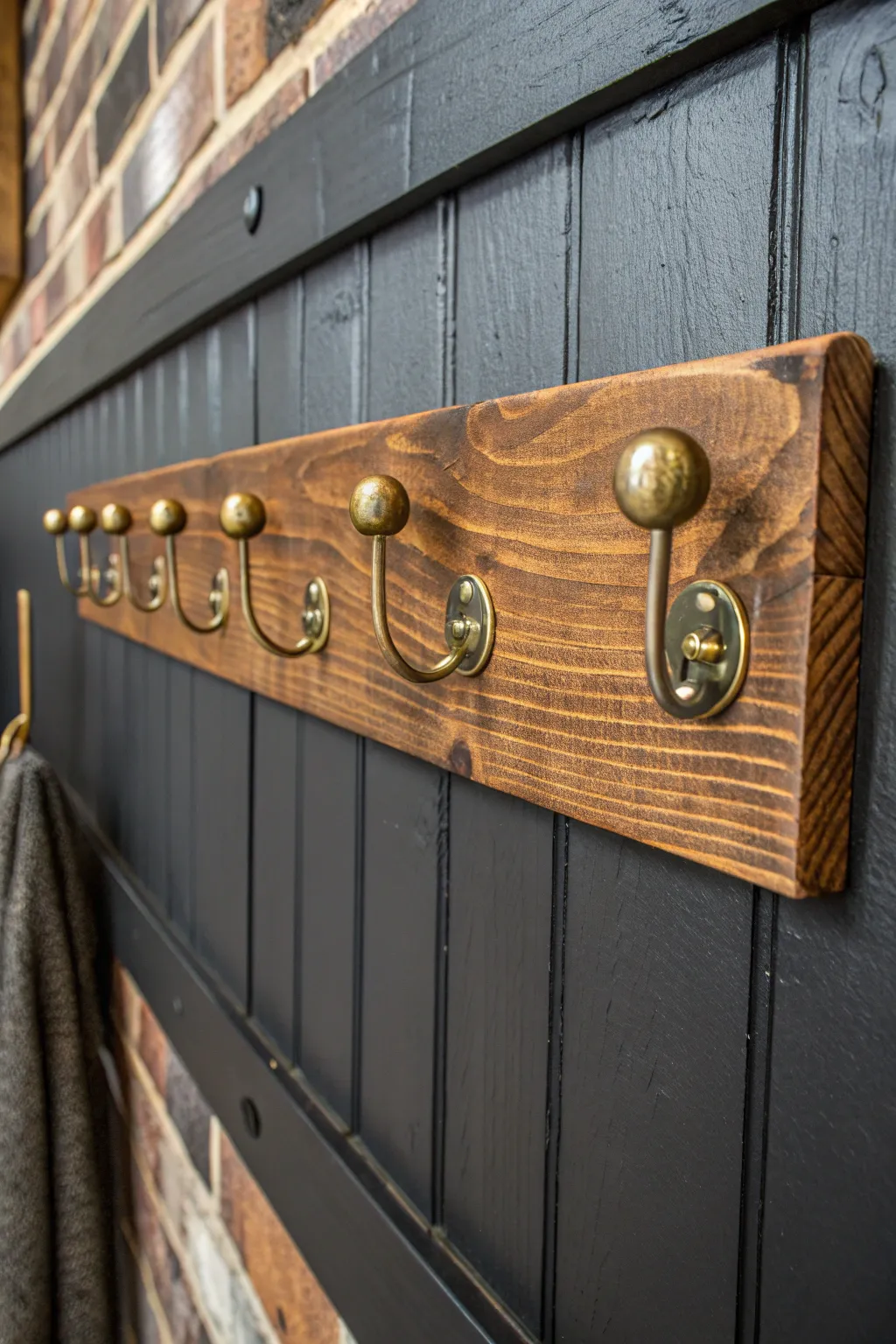 Transform your hallway with this handcrafted 2x4 coat rack—where rustic charm meets modern style.