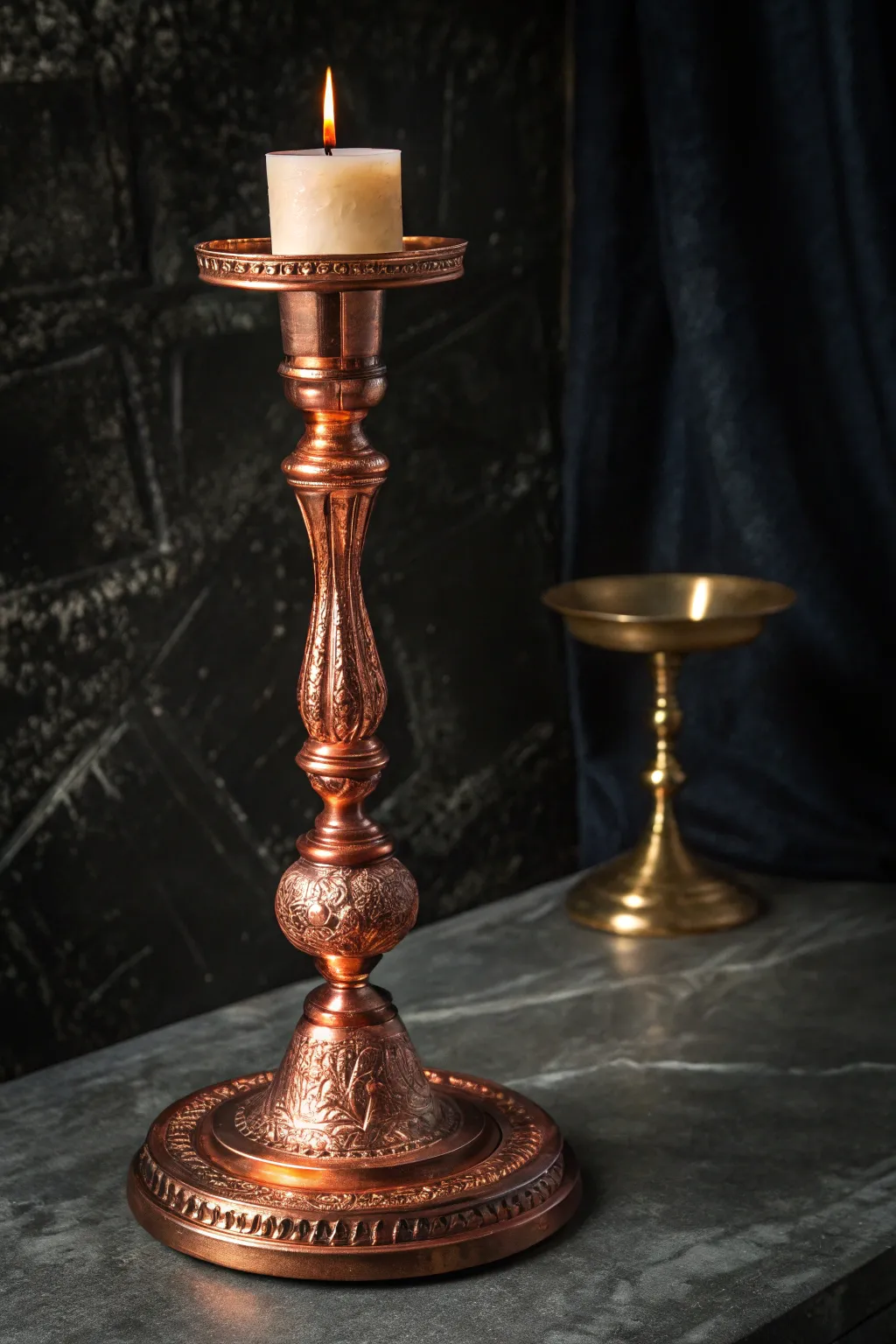 Illuminate your evenings with the elegance of handcrafted copper.
