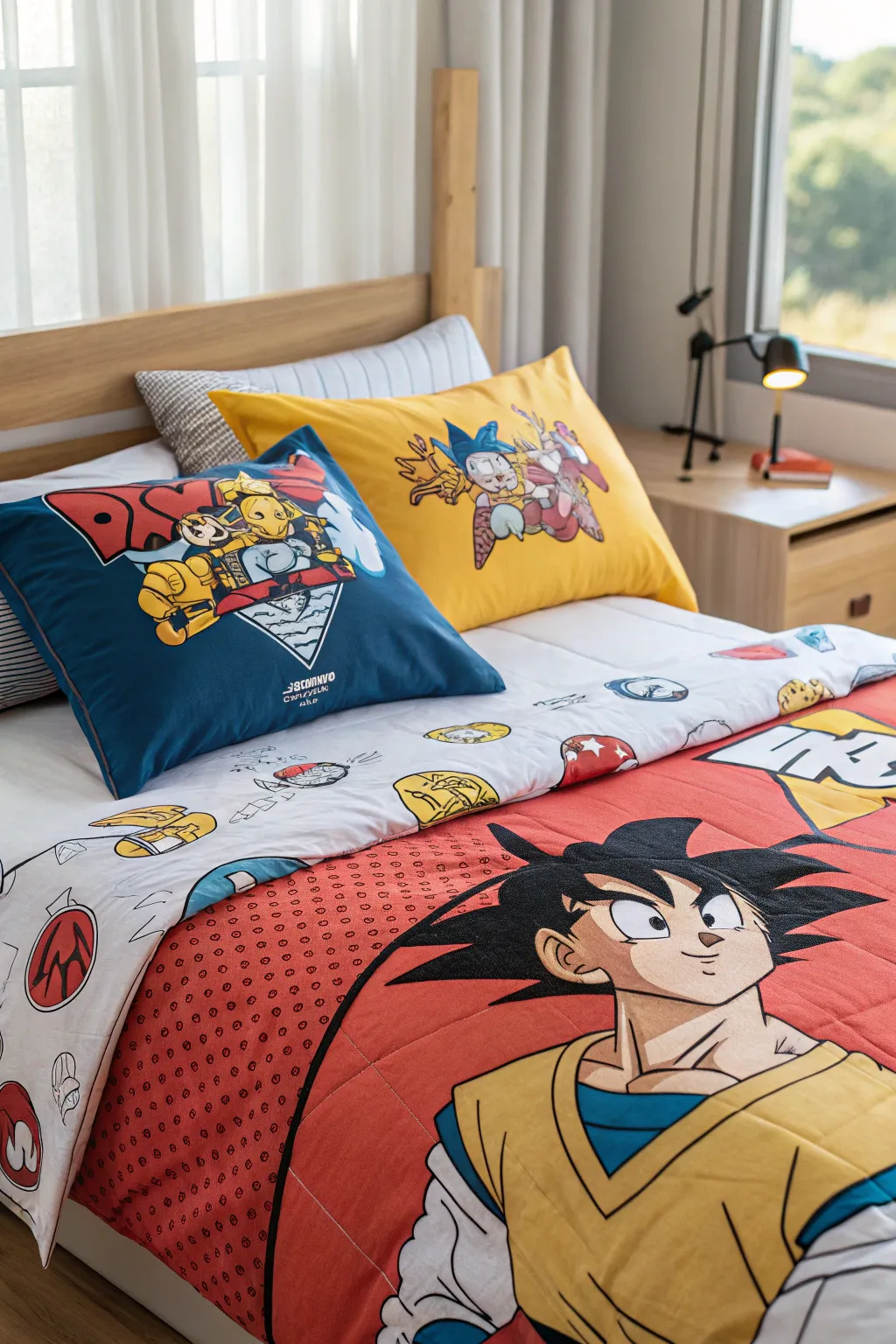 Themed bedding creates a cohesive and immersive bedroom theme.