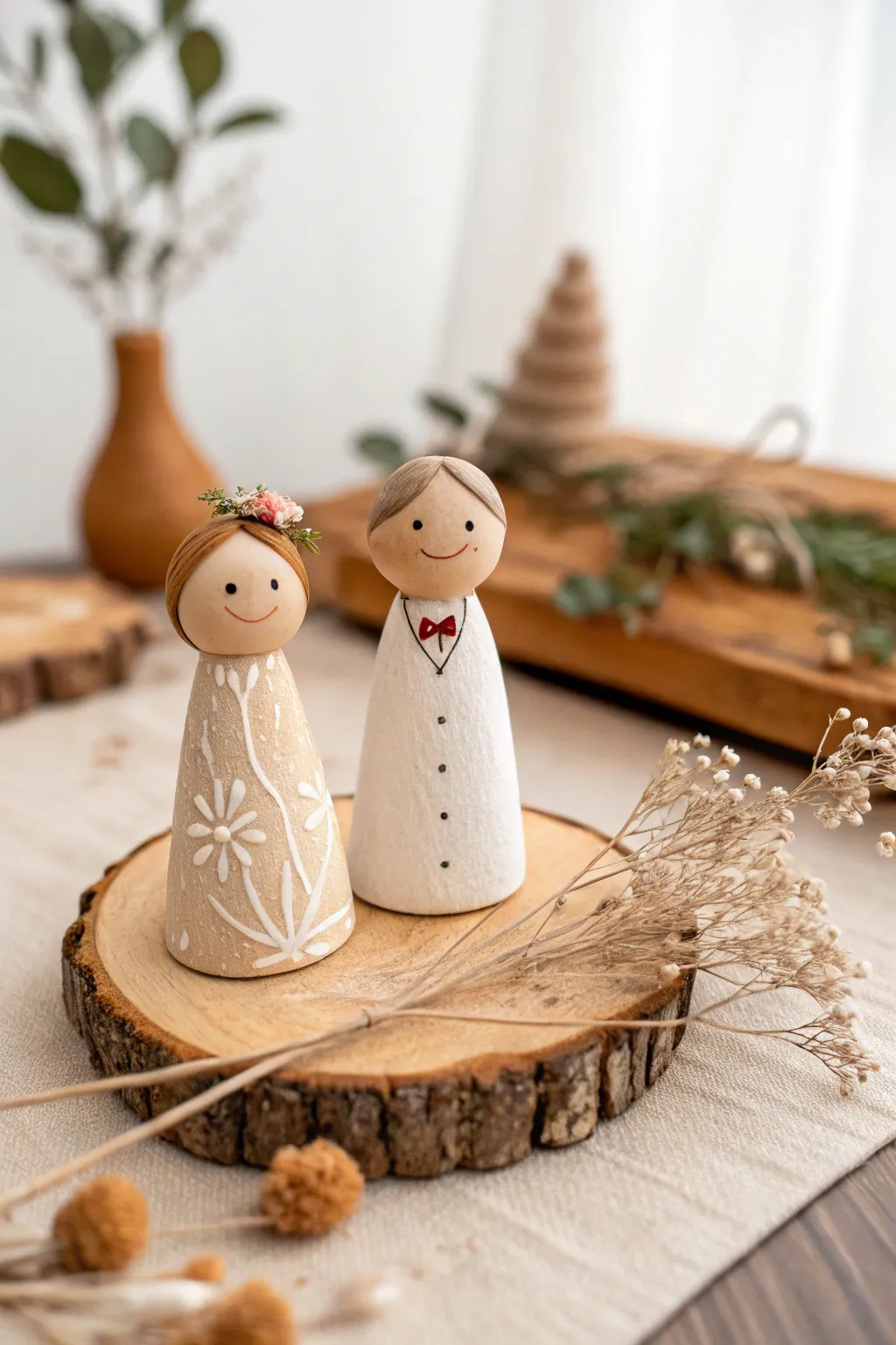Celebrate love with handcrafted clay figures—where simplicity meets heartfelt creativity.
