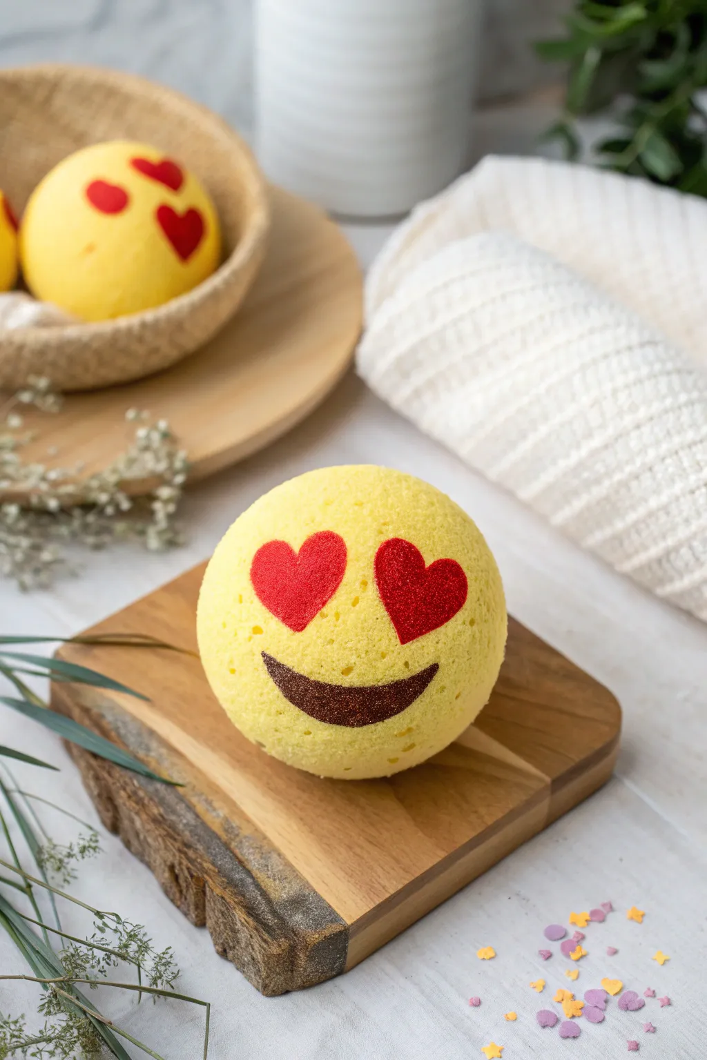Add a playful touch to your space with charming emoji foam balls—perfect for a teen's room!