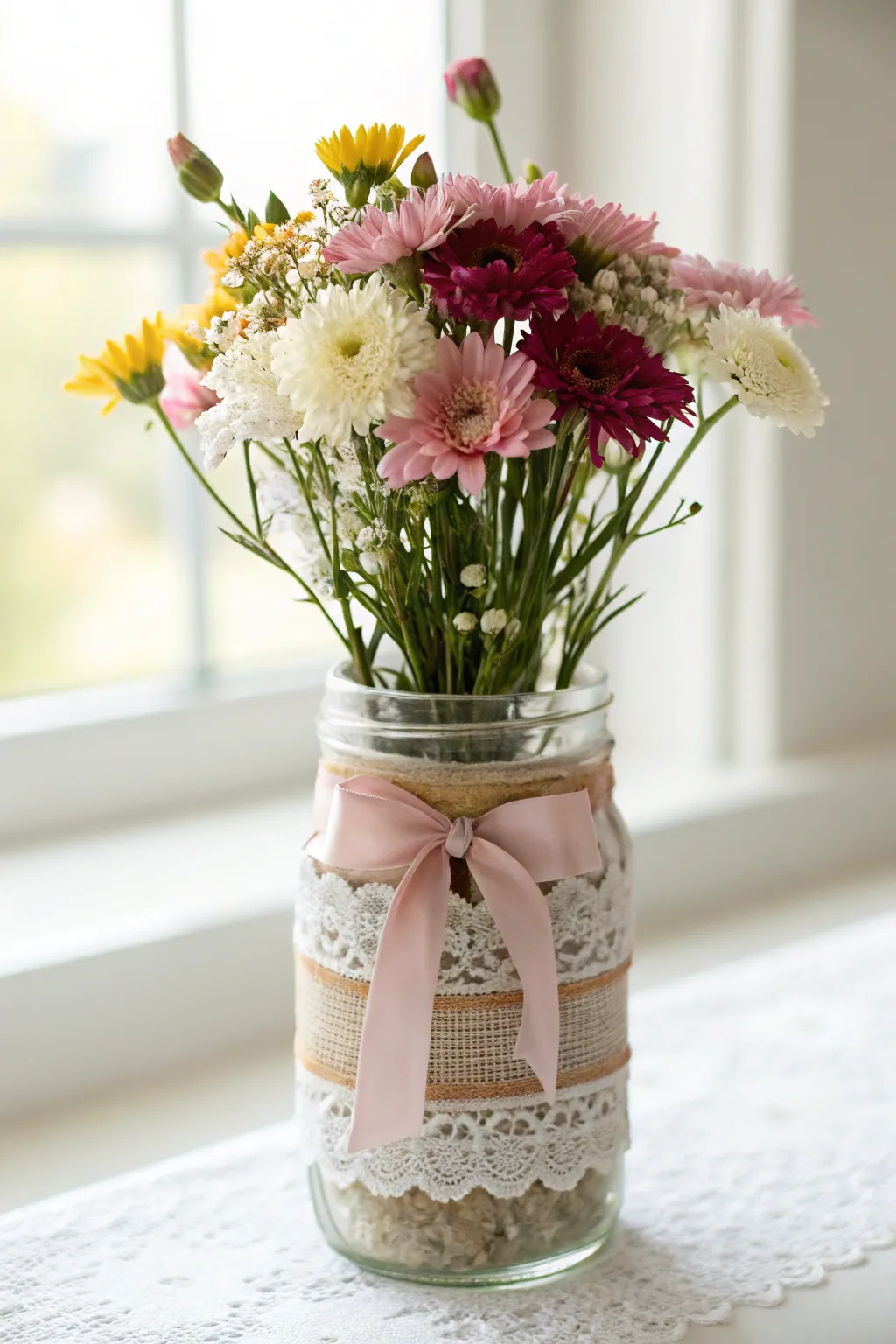 Elevate your decor with a charming mason jar craft—perfect for fresh blooms and vintage vibes!