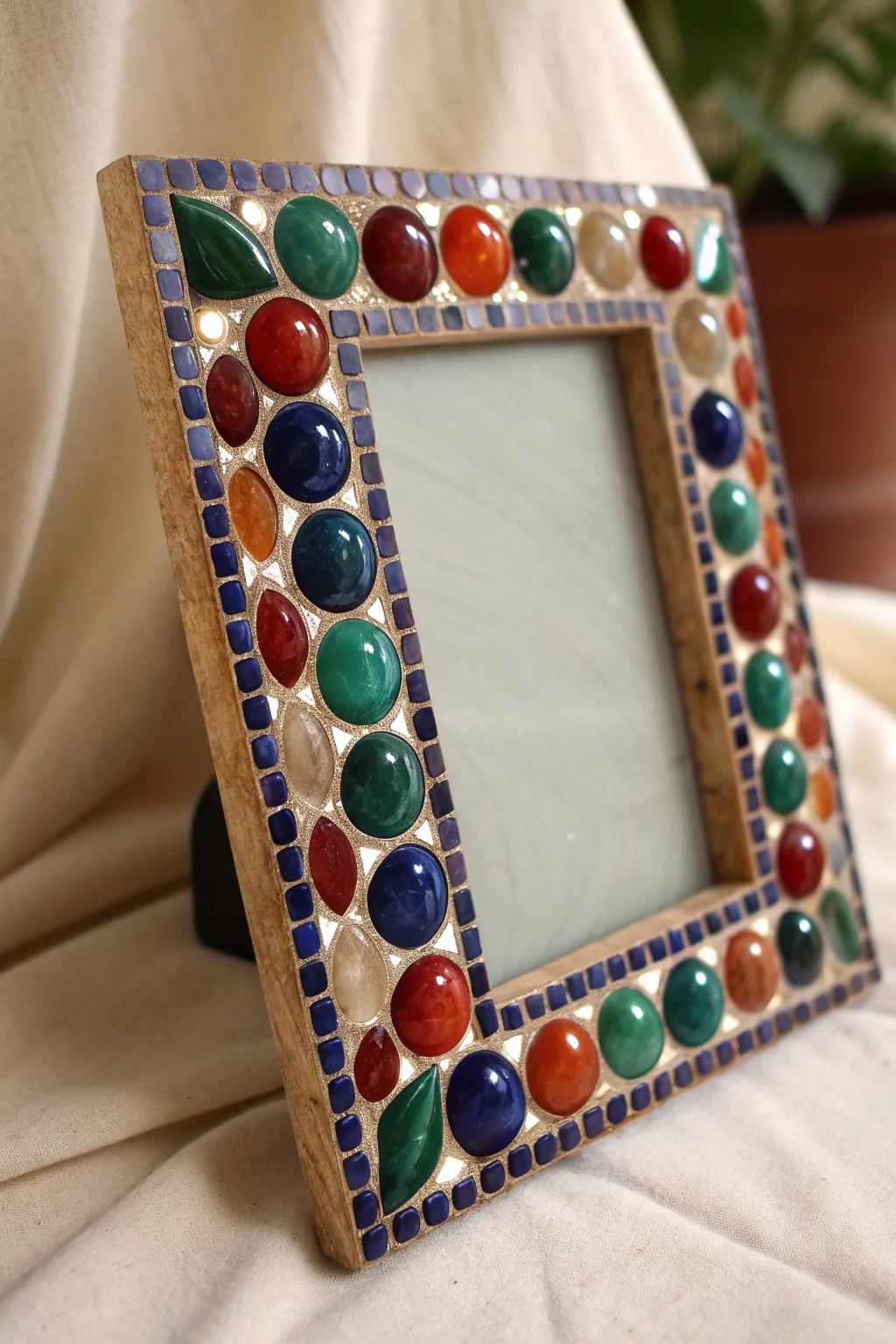 Transform your memories into art with a stunning marble mosaic frame—where craftsmanship meets vibrant simplicity.