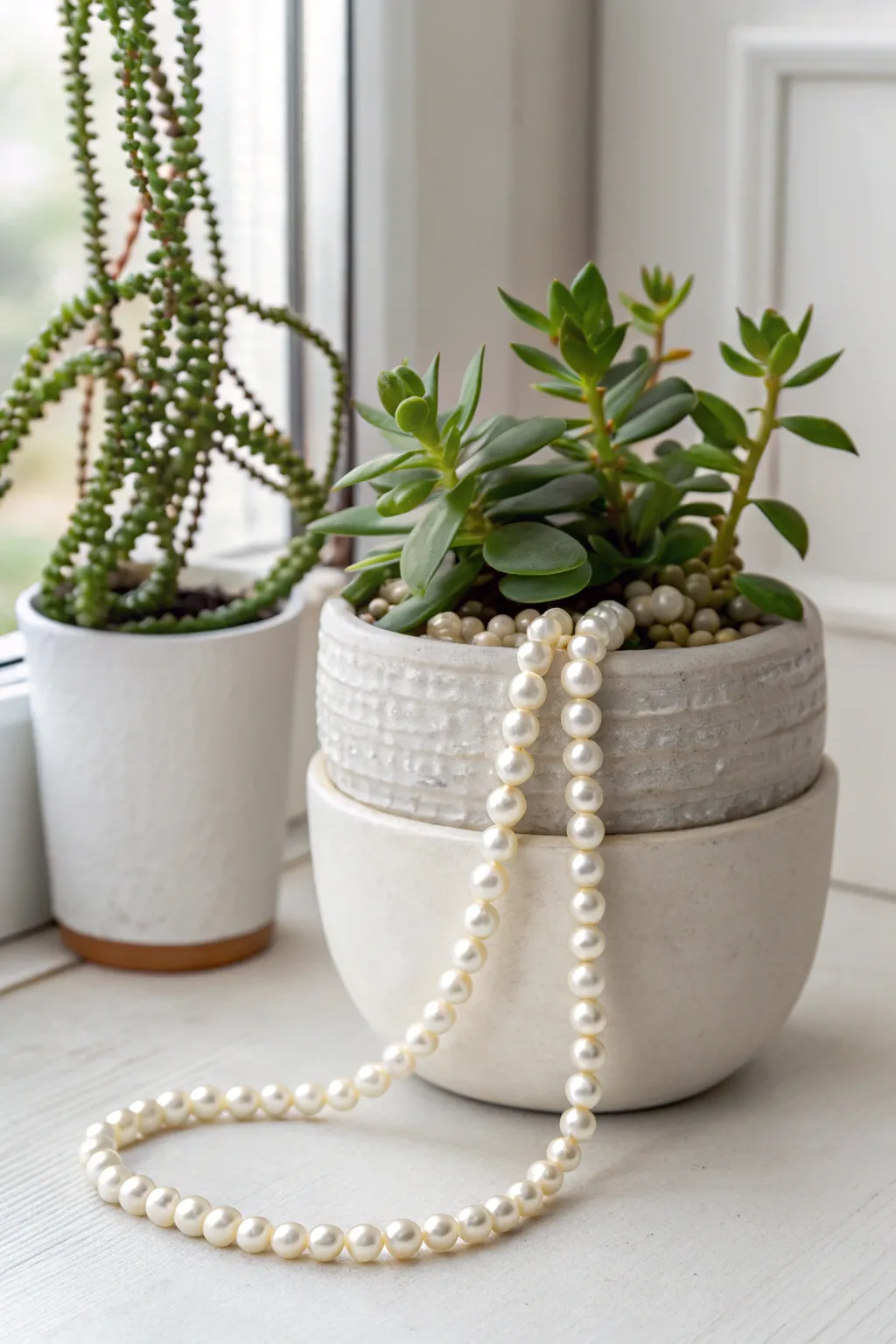 Transform your space with a touch of elegance: upcycle old jewelry to create stunning, unique planters.