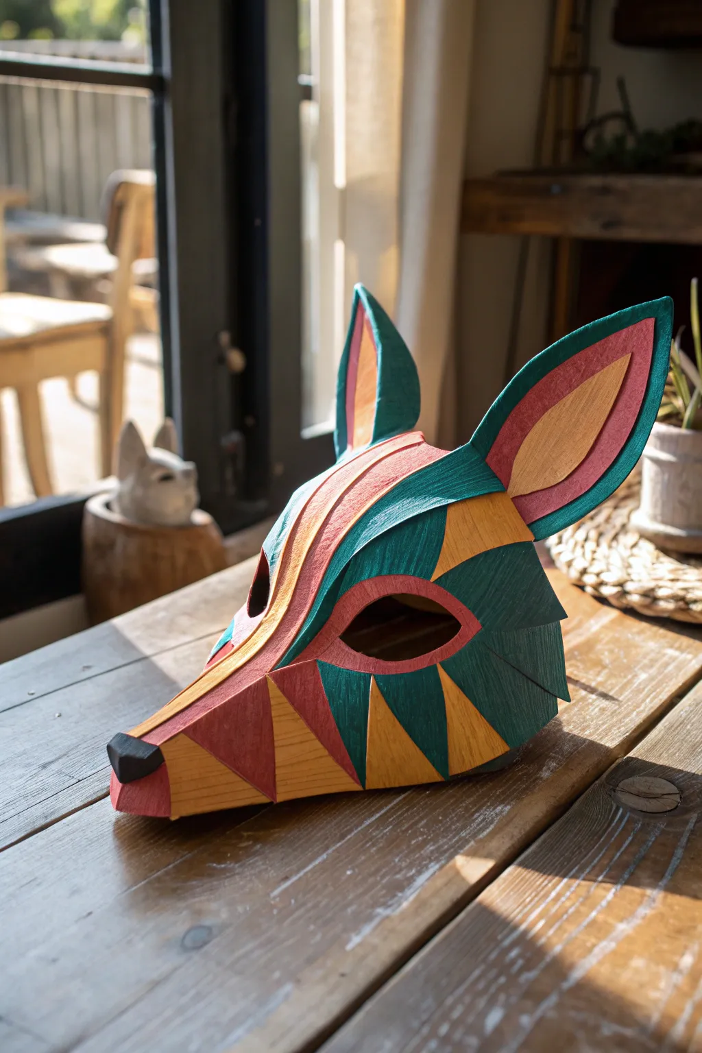 Unleash creativity with vibrant crepe paper masks that bring a touch of boho charm to craft time!