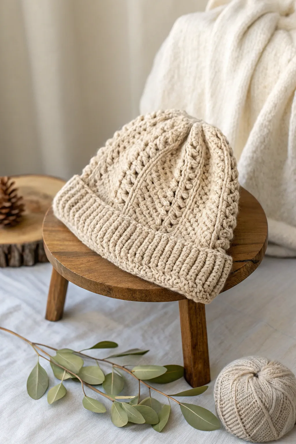 Embrace effortless style with this beautifully textured crochet slouchy hat – where comfort meets elegance.