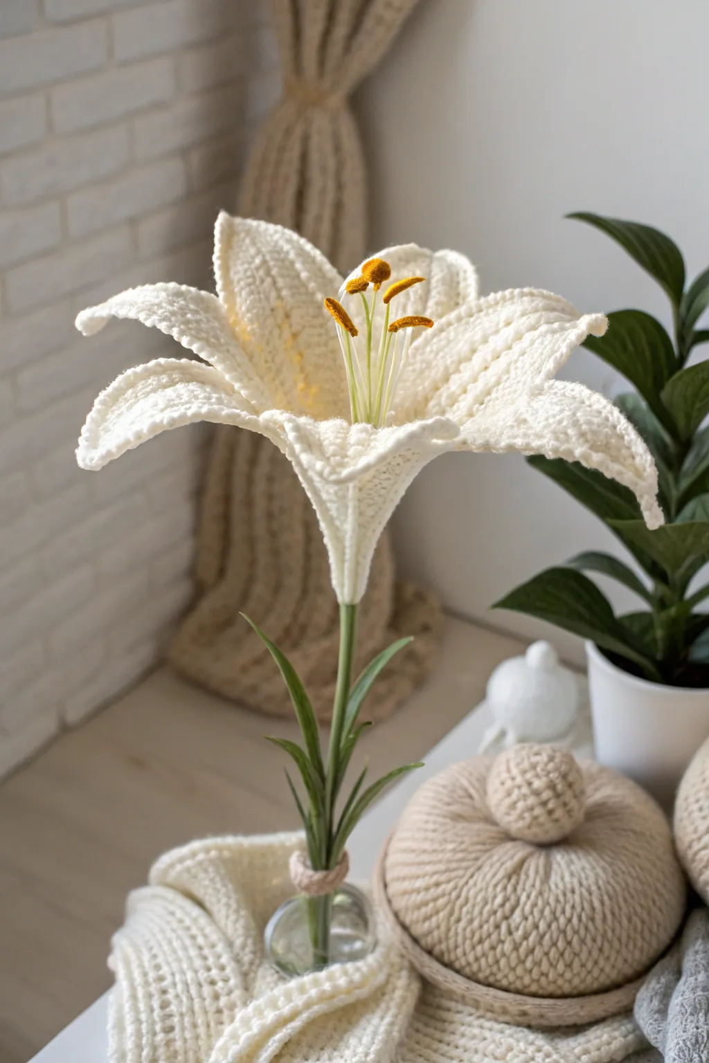 Elegance in Every Stitch: Discover the timeless beauty of crochet lilies.