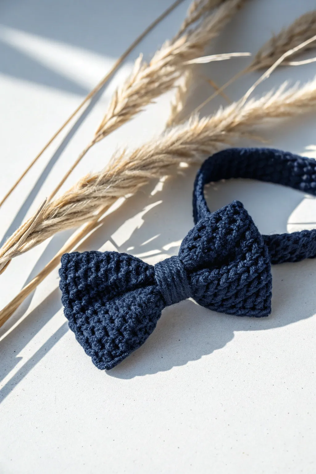 Elevate his style with a handmade crochet bow tie – the perfect blend of elegance and charm.