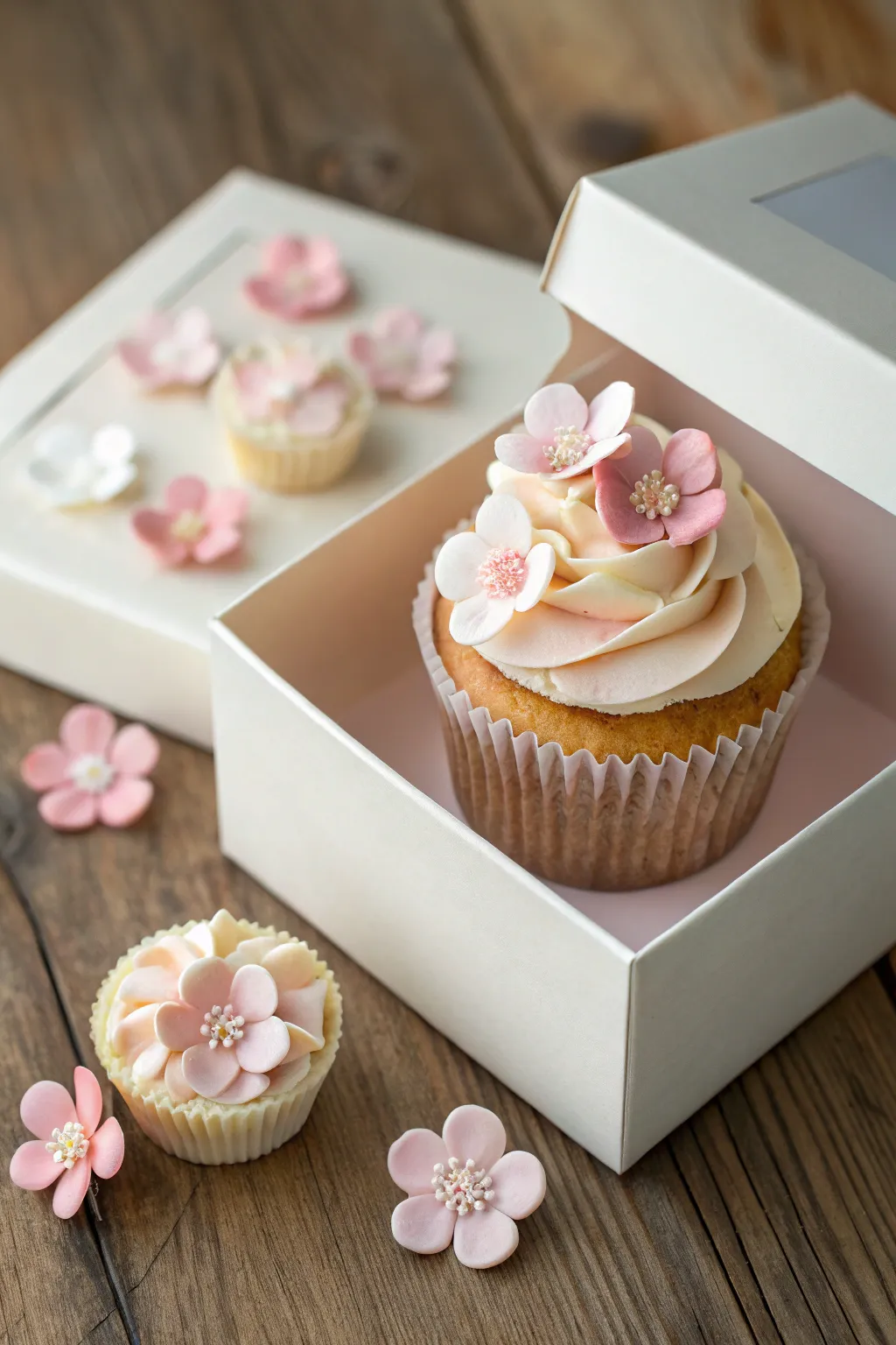 Embrace the beauty of simplicity with a Floral Fantasy Cupcake, where elegance meets creativity.
