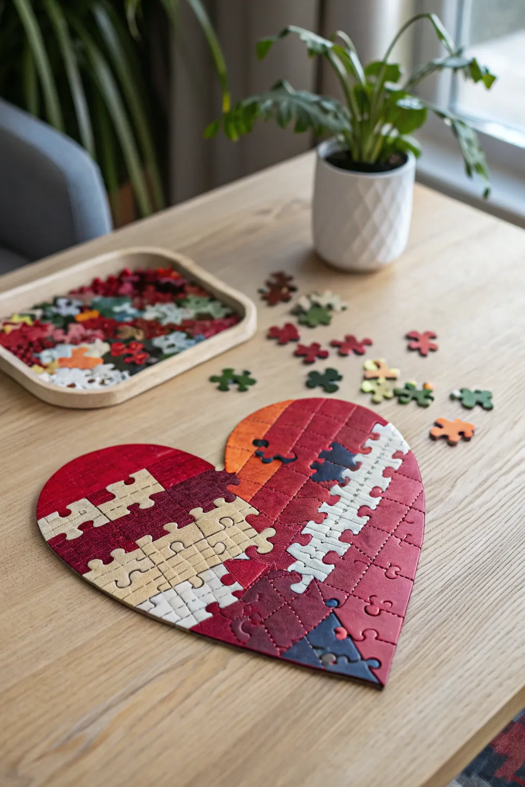 Discover the charm of custom heart-shaped puzzles—where creativity meets love in every piece.