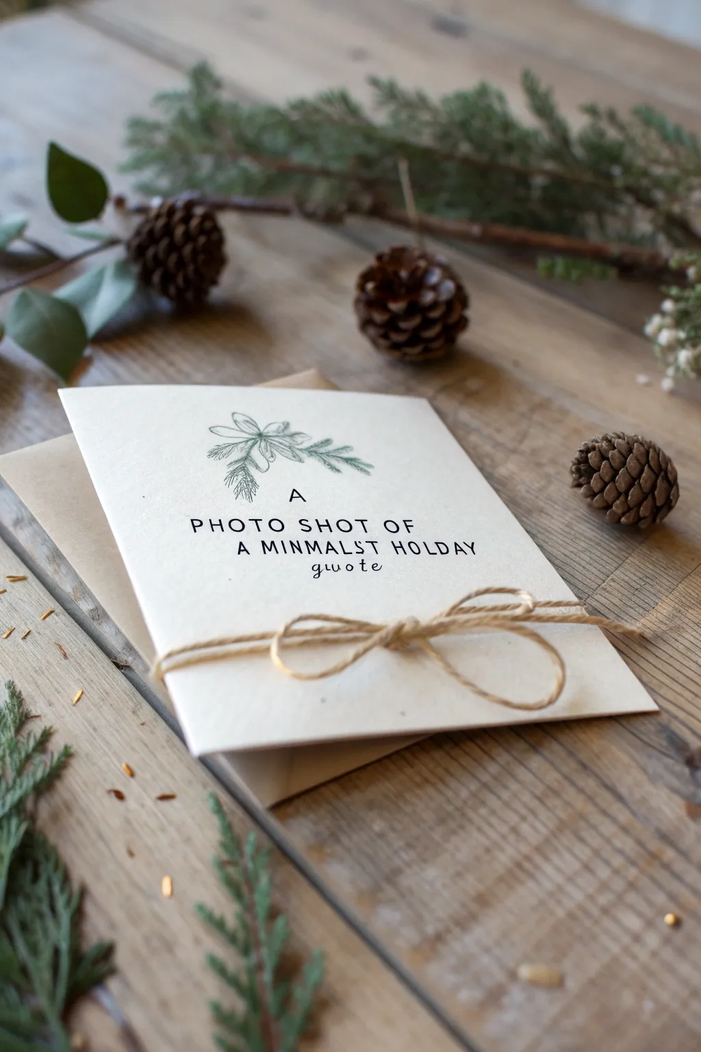 Bring a smile this season with a witty and handcrafted holiday card that captures the essence of minimalist charm.