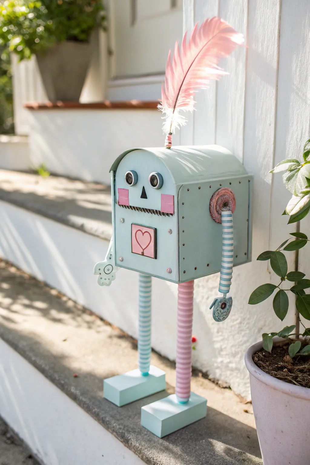 Meet your new pen pal: the adorable robot mailbox, where creativity meets cuteness!