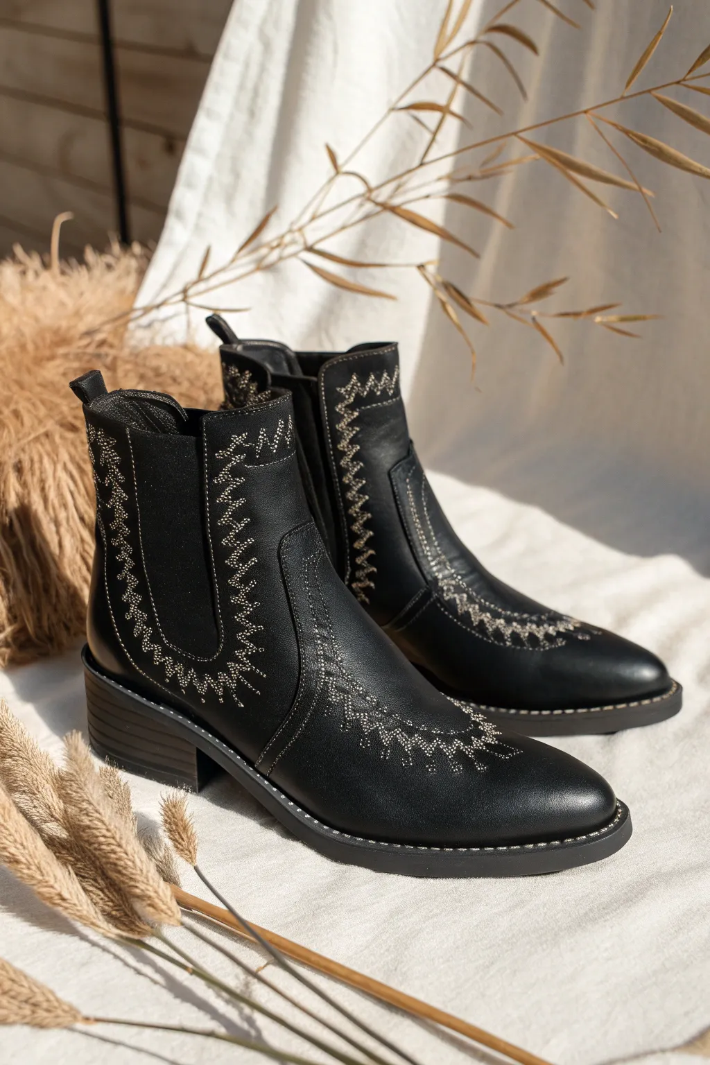 Step into the night with these chic black boots; perfect for adding a bold edge to your dark angel look.