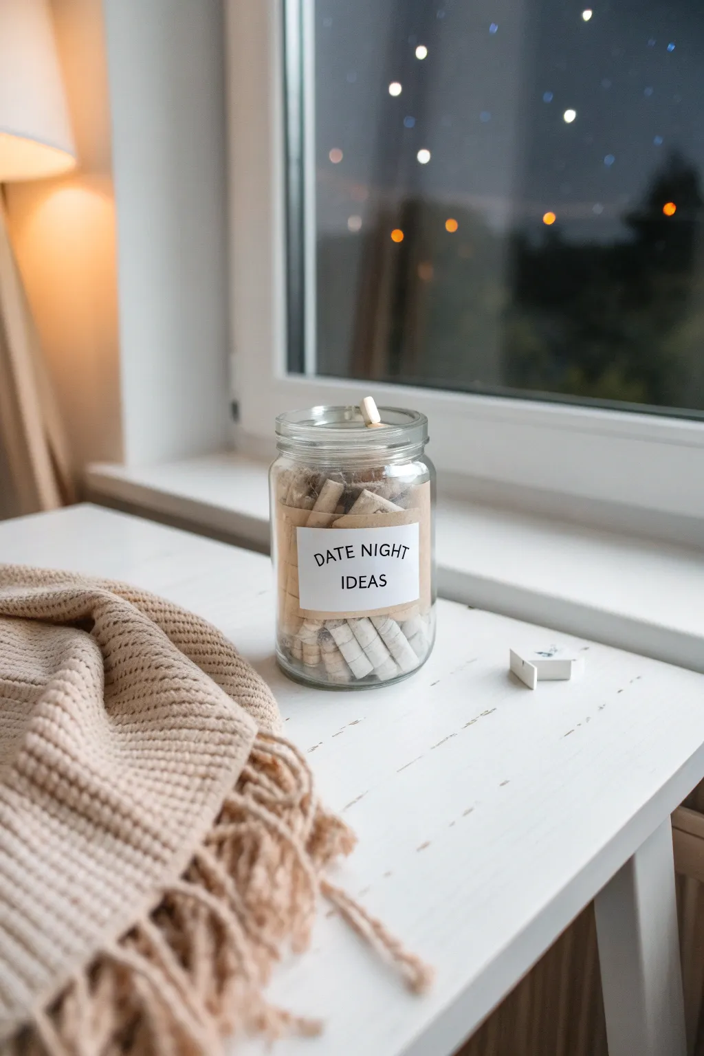 Capture the magic of the cosmos with a stargazing date night jar.
