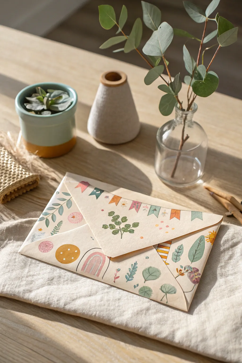 Elevate your snail mail game with charming stickers and washi tape - where minimalism meets playful creativity.