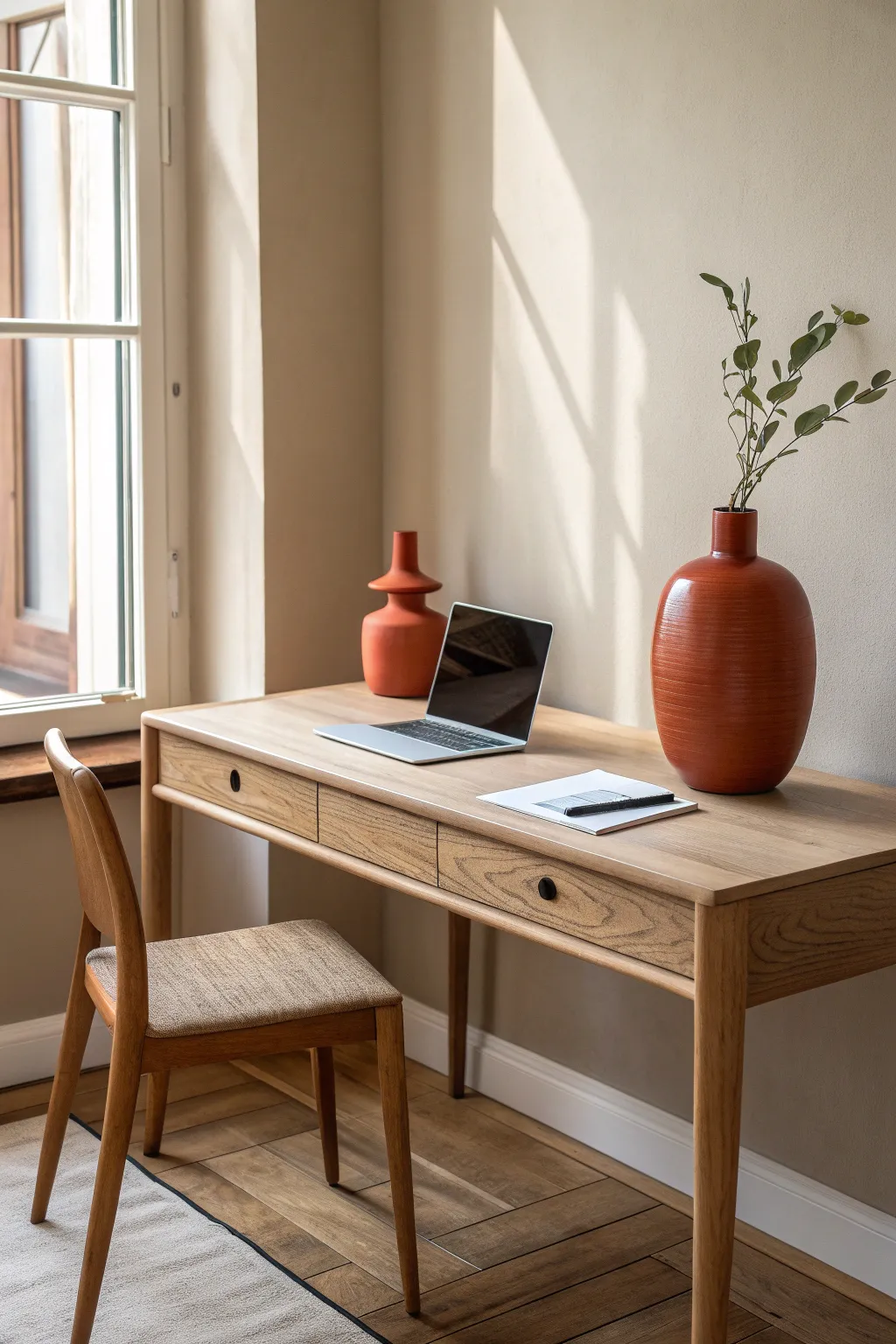 Elevate your workspace with minimalist charm and a pop of color.