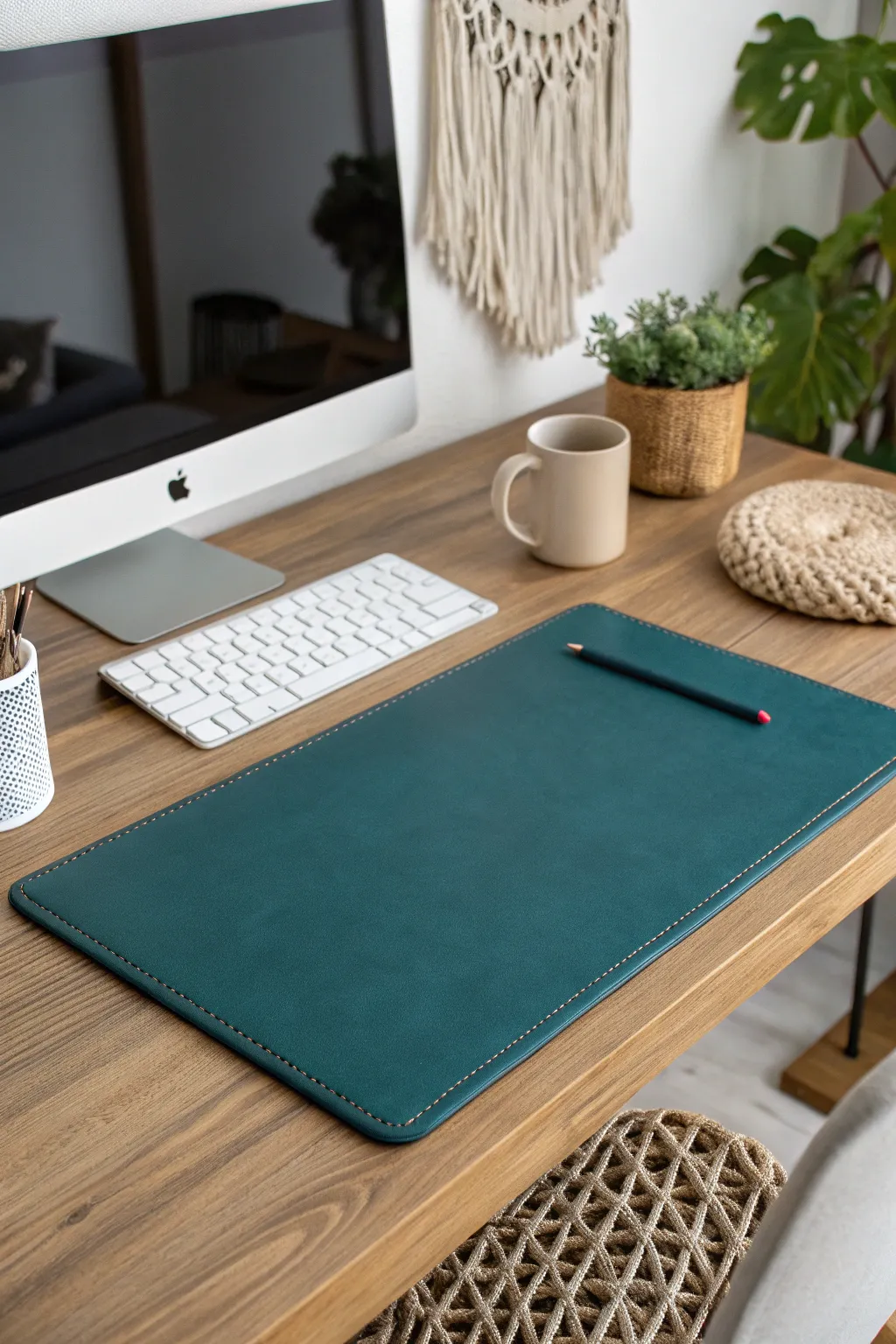 Elevate your gaming experience with a microfiber desk pad that marries style and functionality. #DeskGoals #ScandiBoho