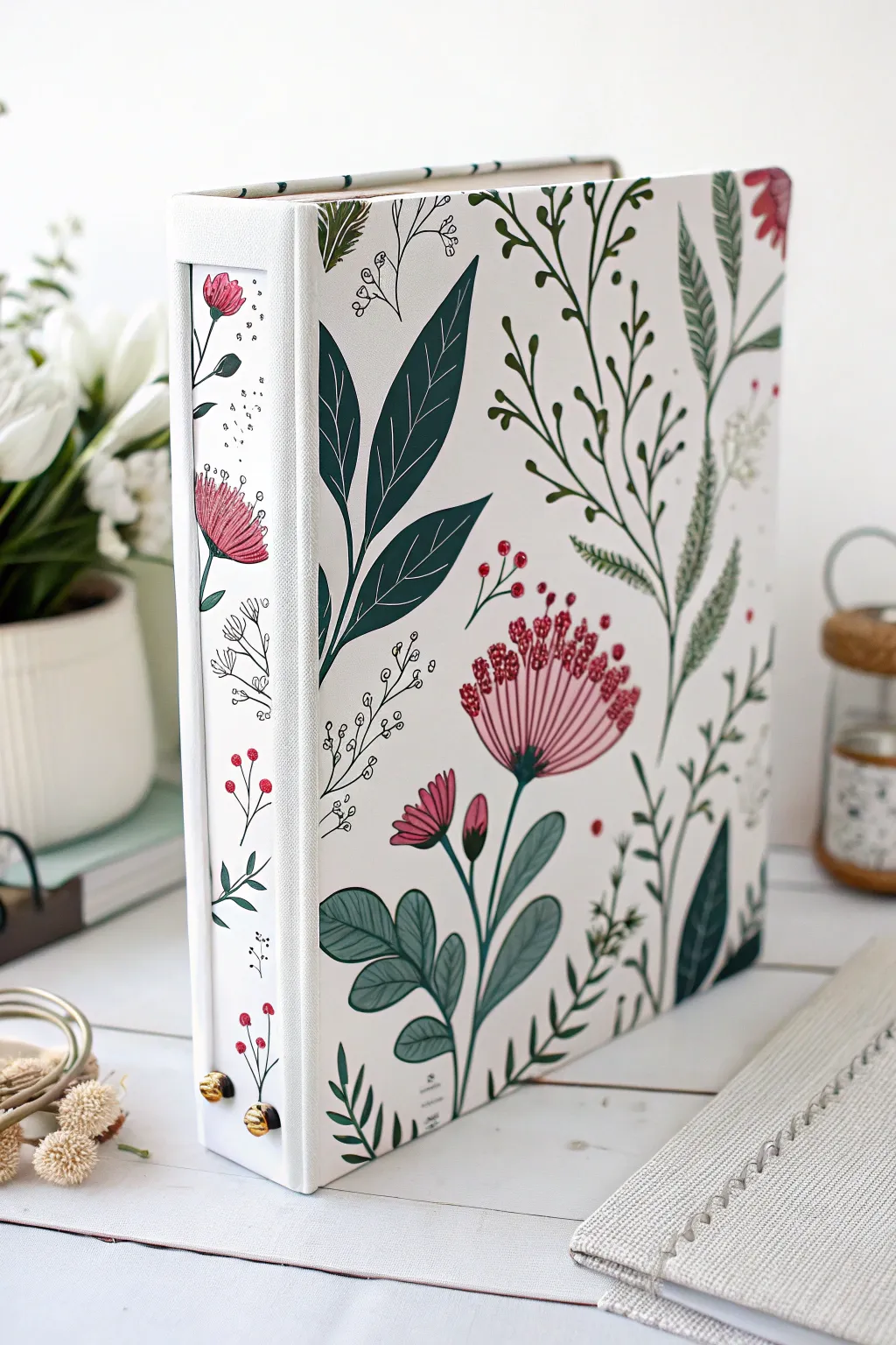Transform your binder with a touch of nature. Embrace simplicity and bold beauty with this DIY floral cover!