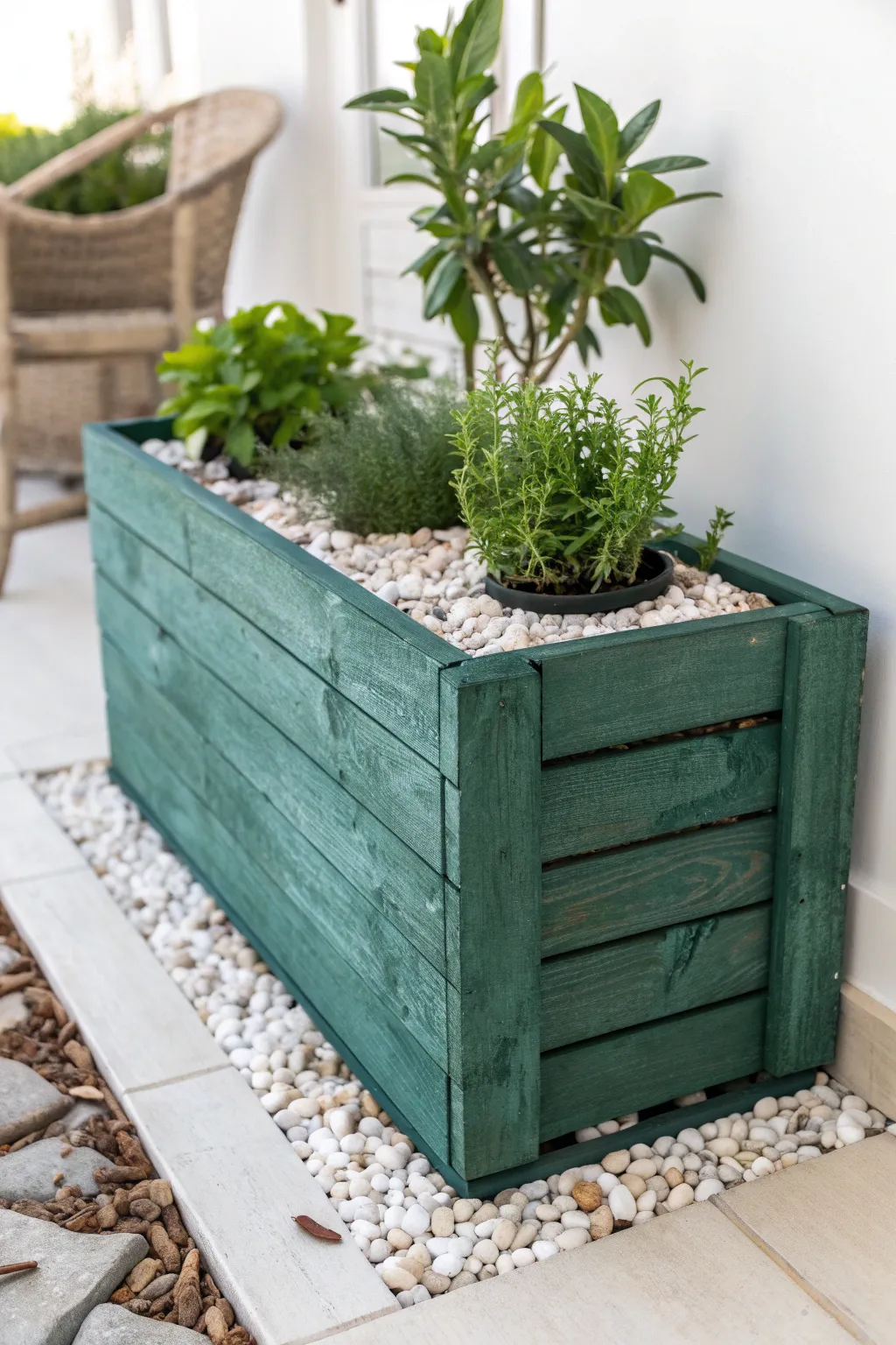 Bring a touch of rustic elegance indoors with this nature-inspired planter box.