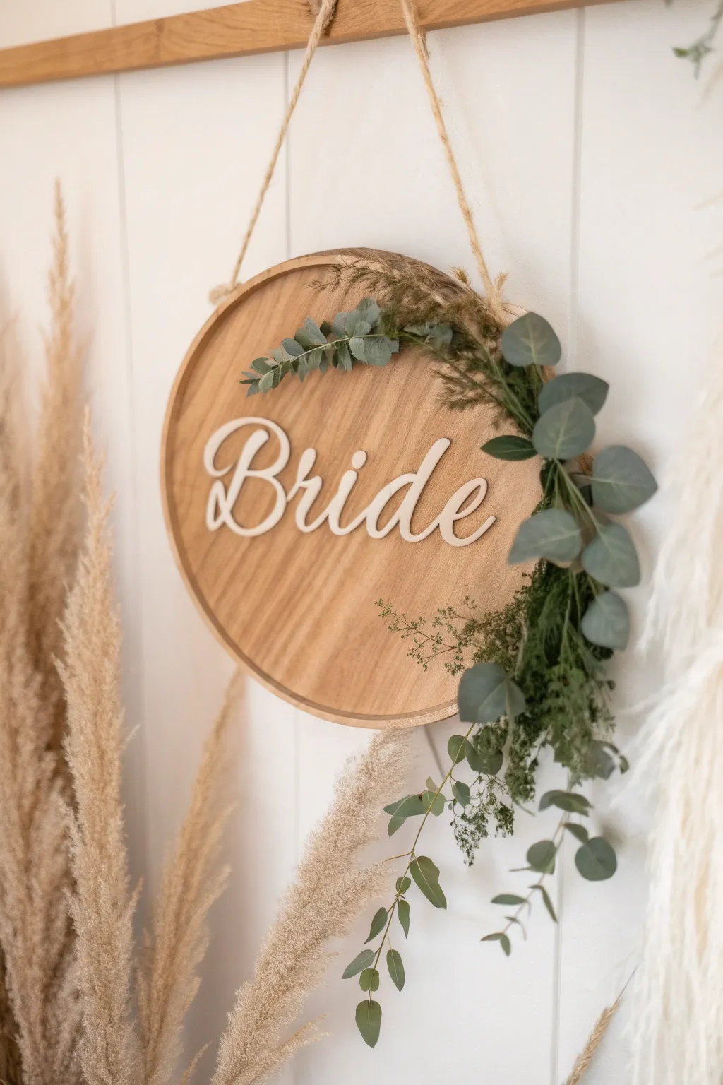 Elevate your bridal shower with personalized elegance—custom wooden signage that speaks from the heart.