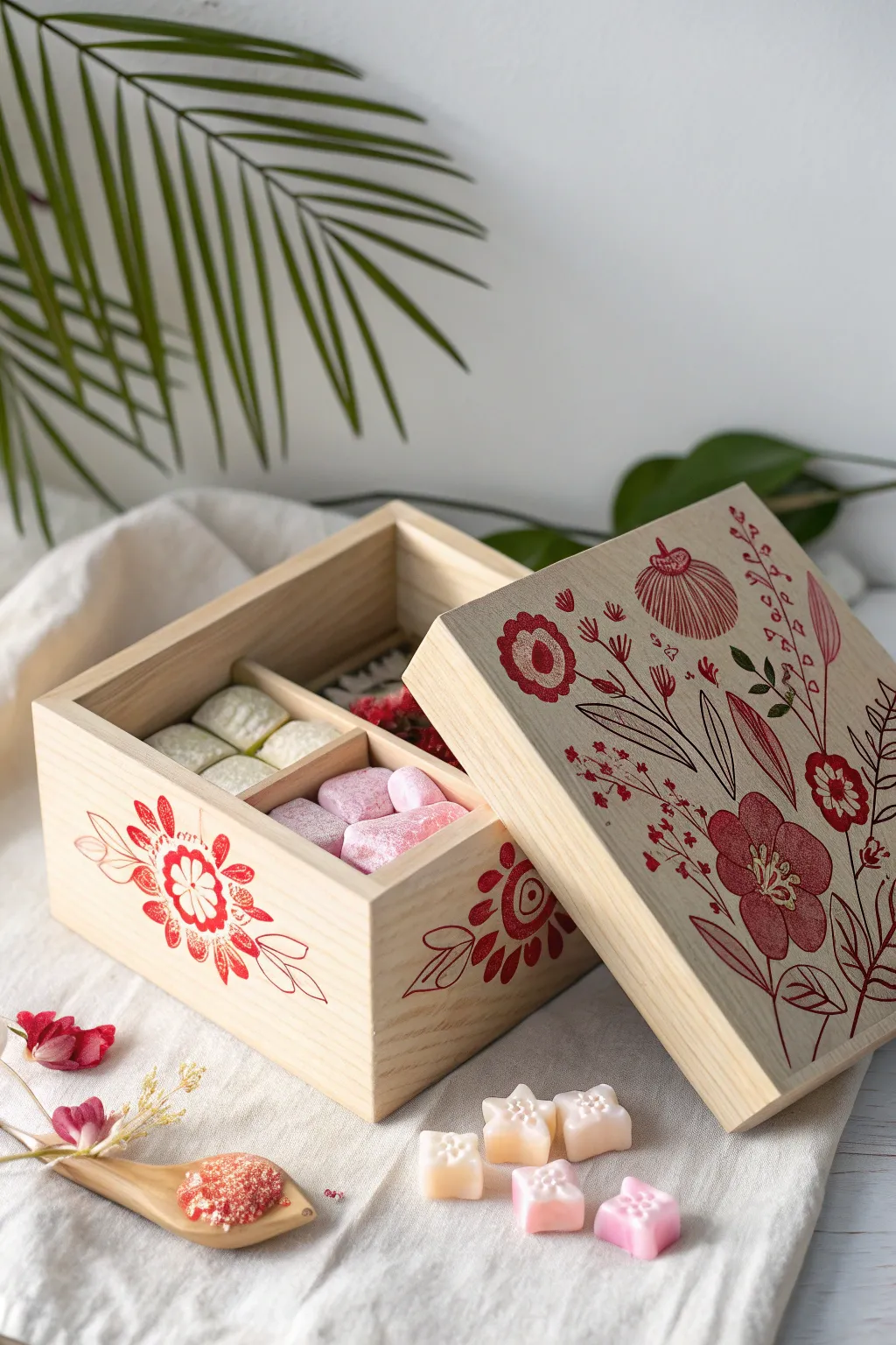 Elevate your gift-giving with a handcrafted themed candy box, where minimalism meets a touch of boho charm.