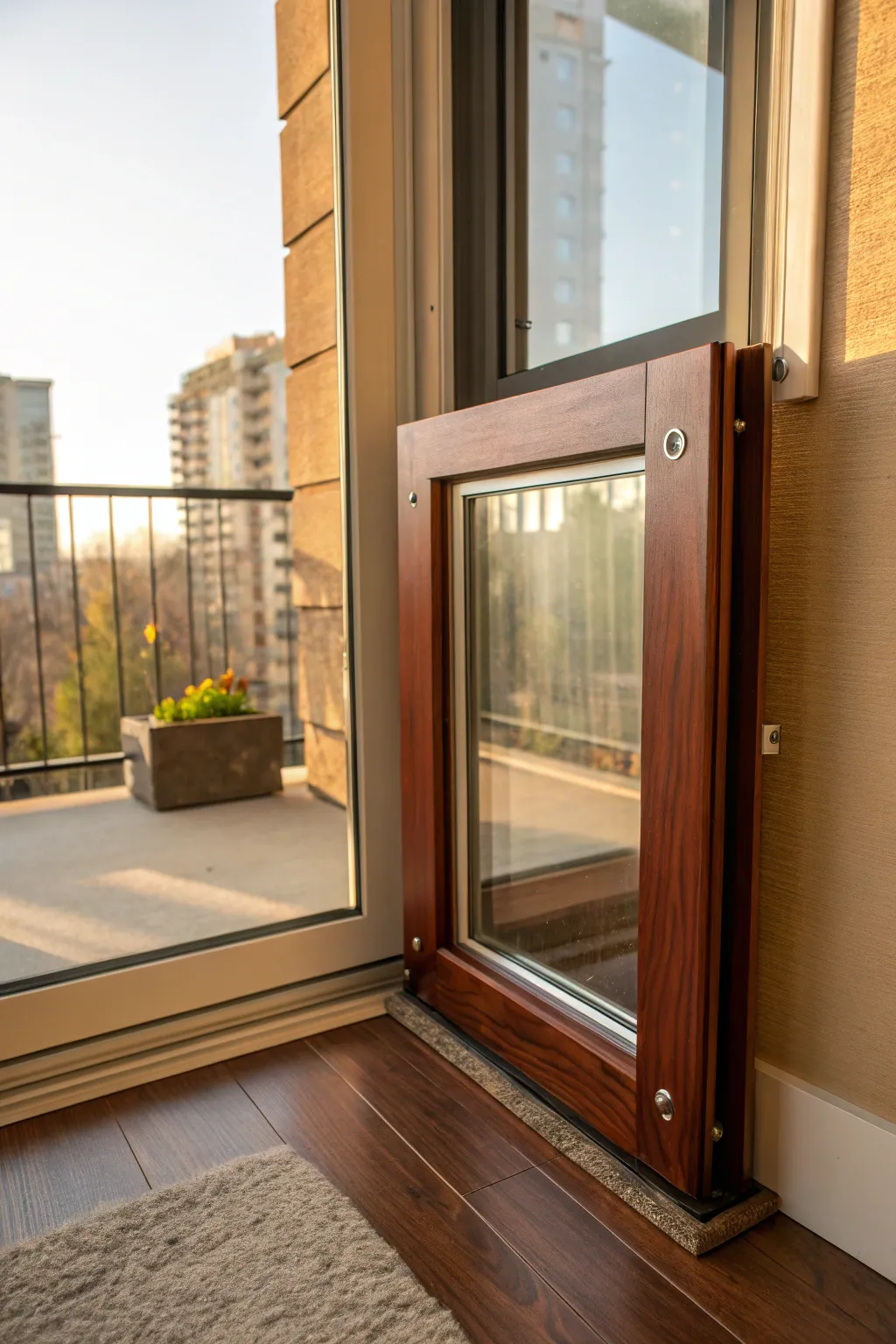 Elevate your space with a sleek DIY cat door: where style meets functionality.