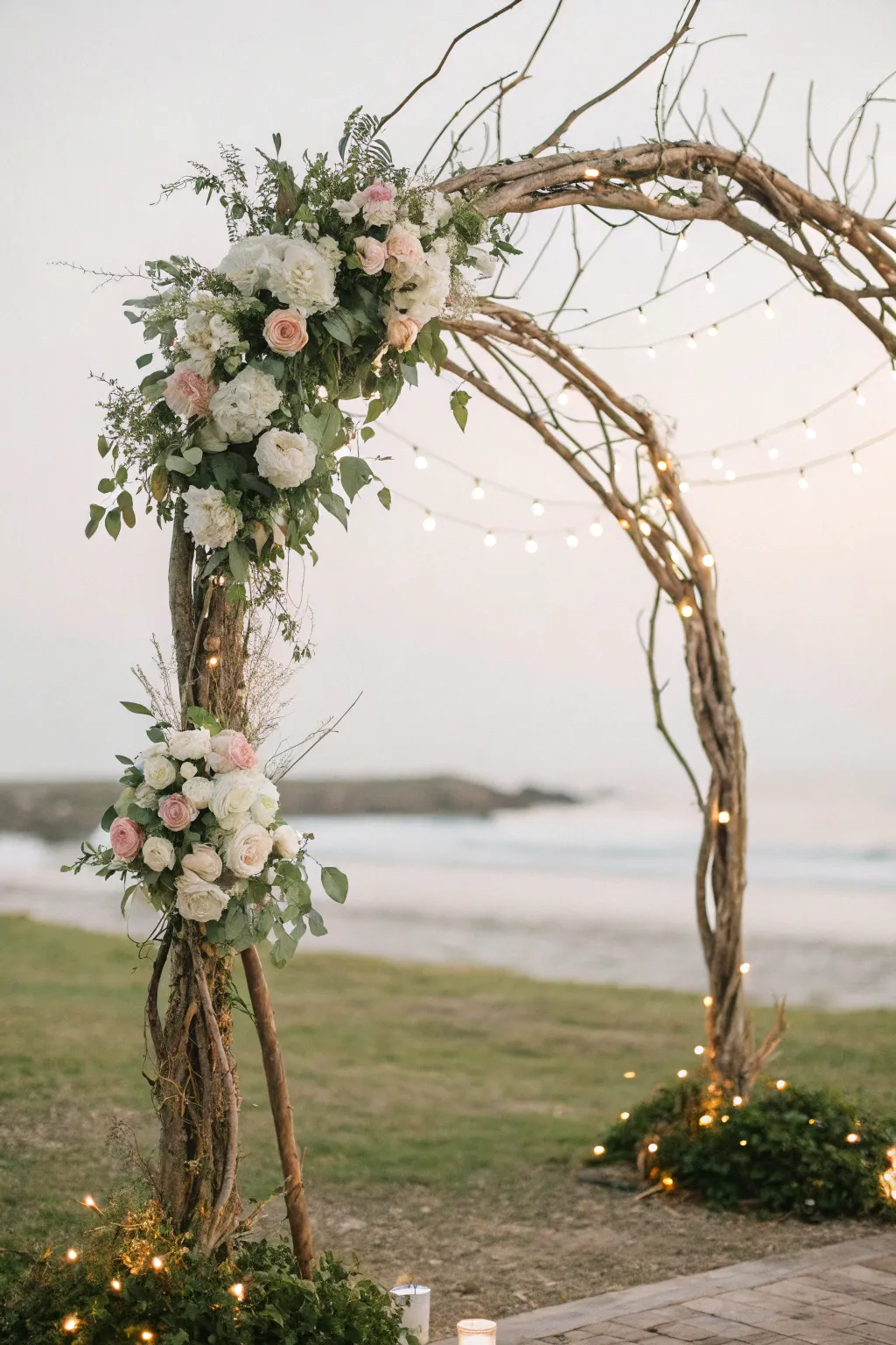 Embrace natural elegance with this stunning DIY branch arch – perfect for your dream wedding backdrop.