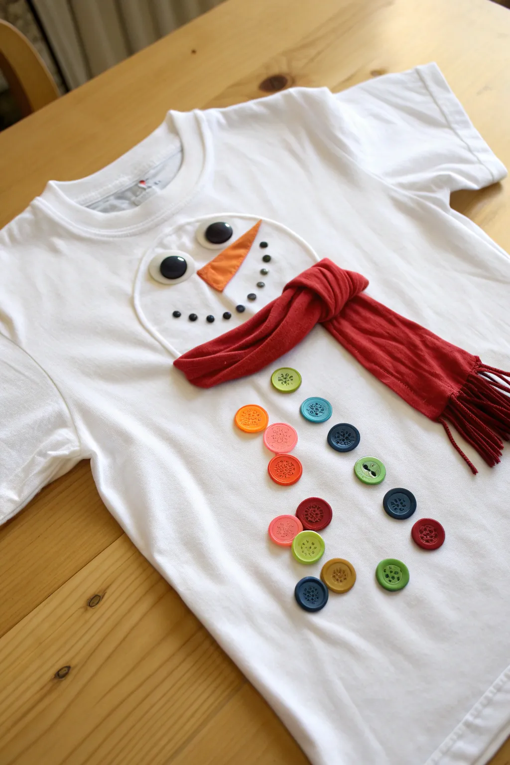 Craft your own festive cheer with a DIY Snowman Face Tee – a perfect blend of simplicity and charm!