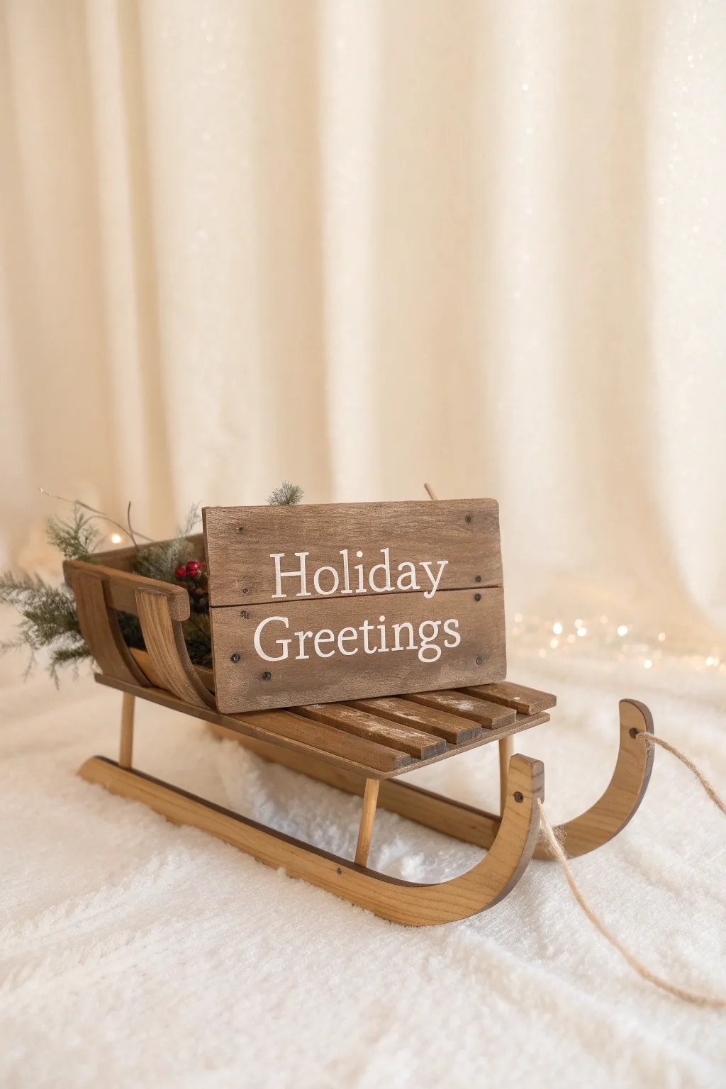 Embrace the season with a handcrafted sleigh that speaks from the heart. 🎄✨ #DIYDecor #ScandinavianStyle